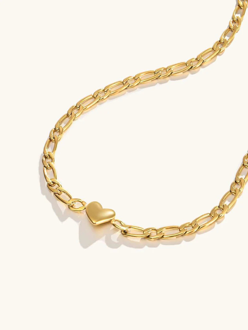 Heart Link Chain Necklace