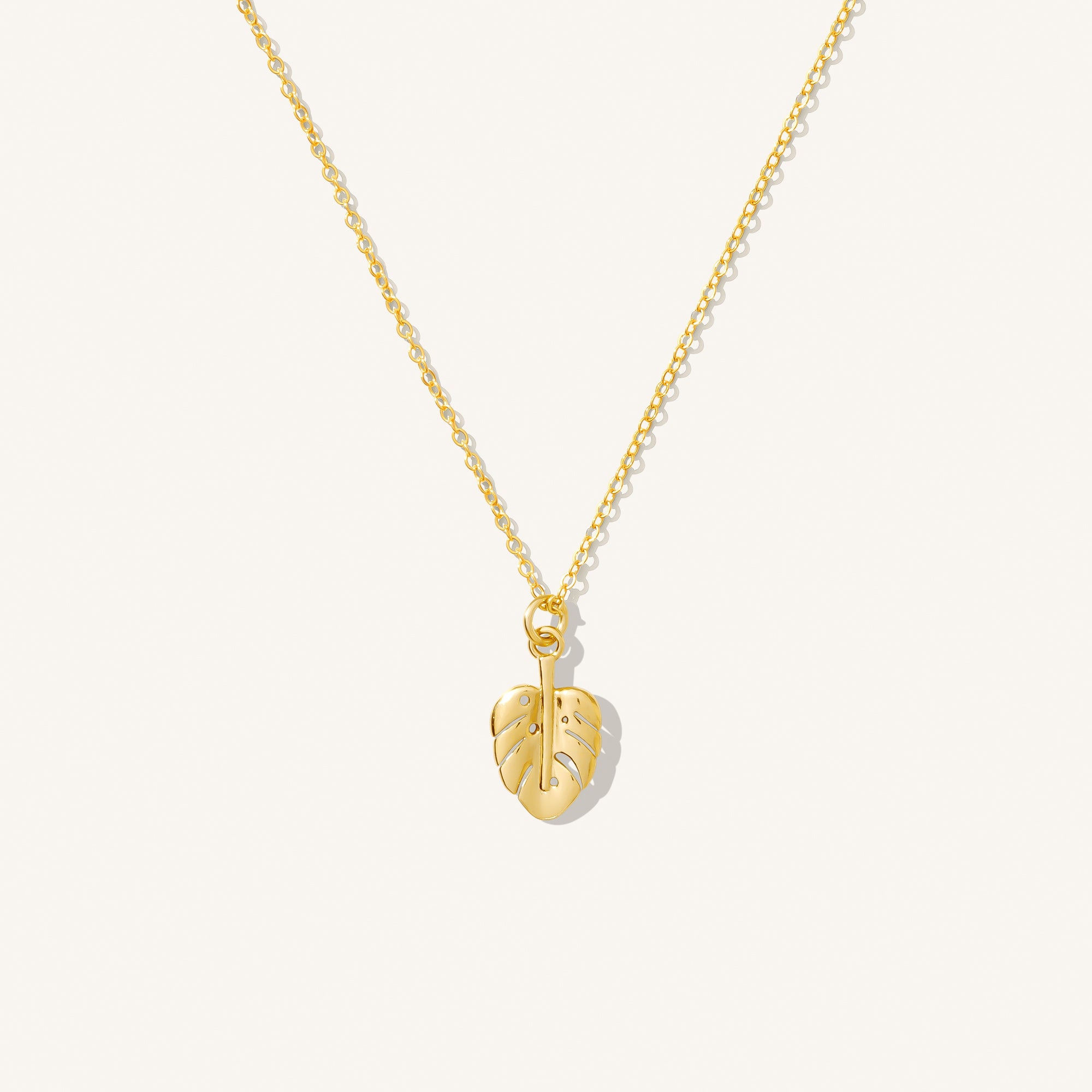 Monstera Leaf Necklace