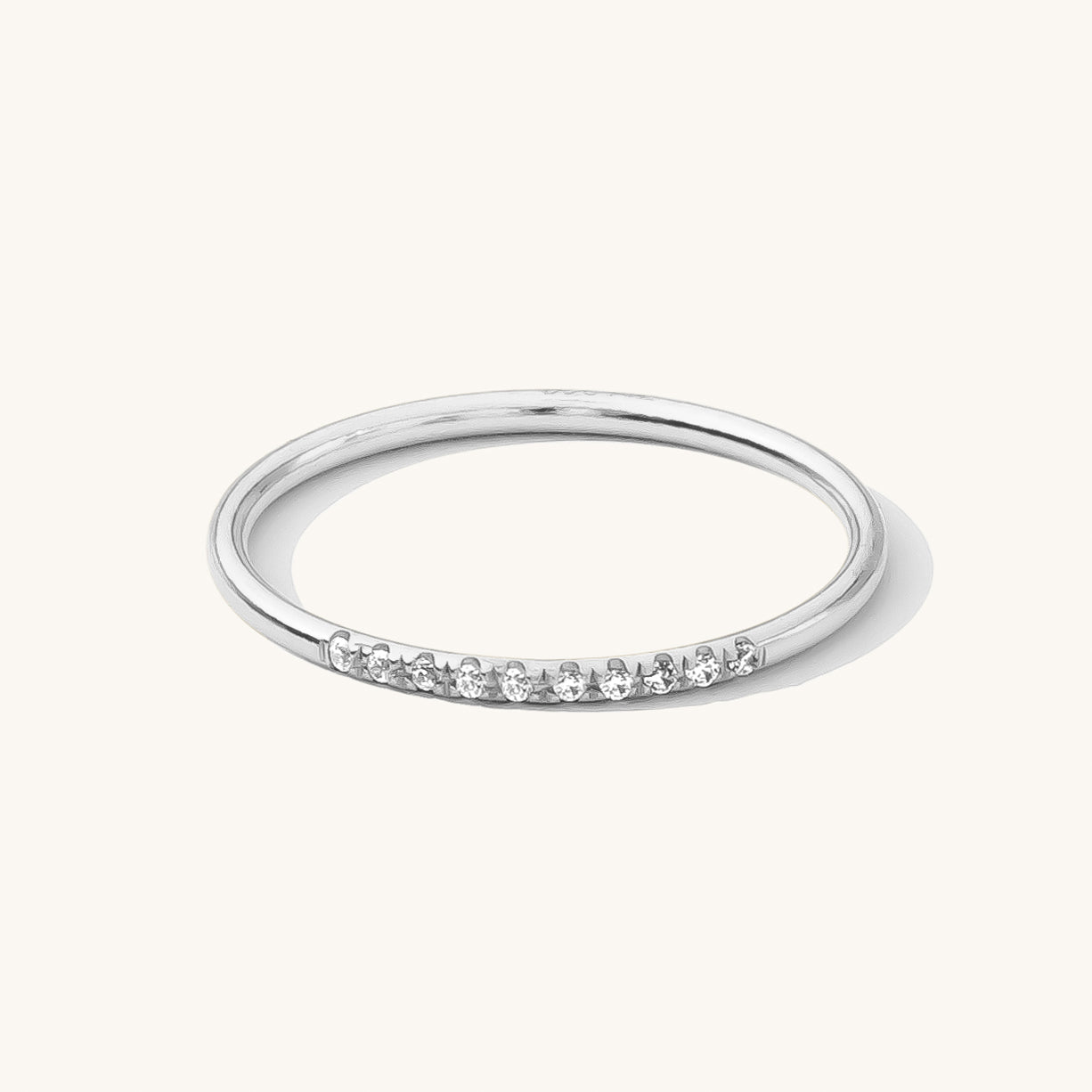 Pavé CZ Stacking Ring