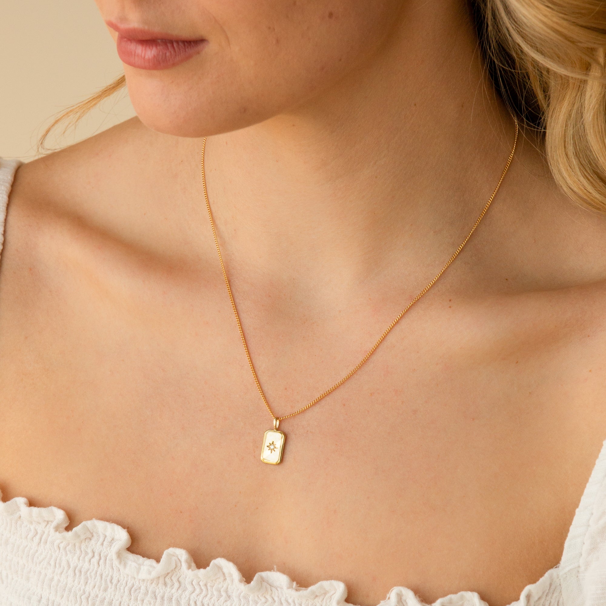 Rectangle Starburst Necklace