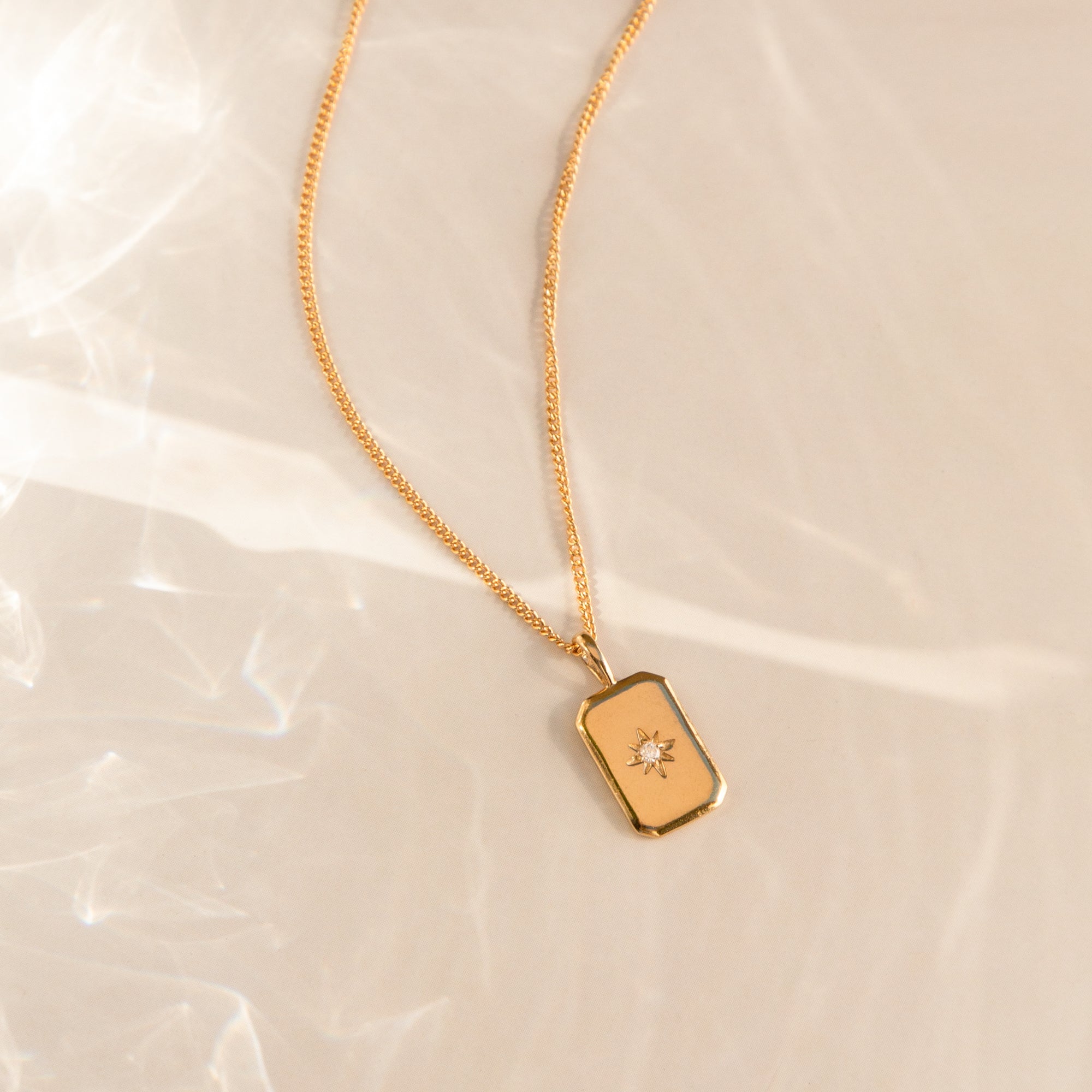 Rectangle Starburst Necklace