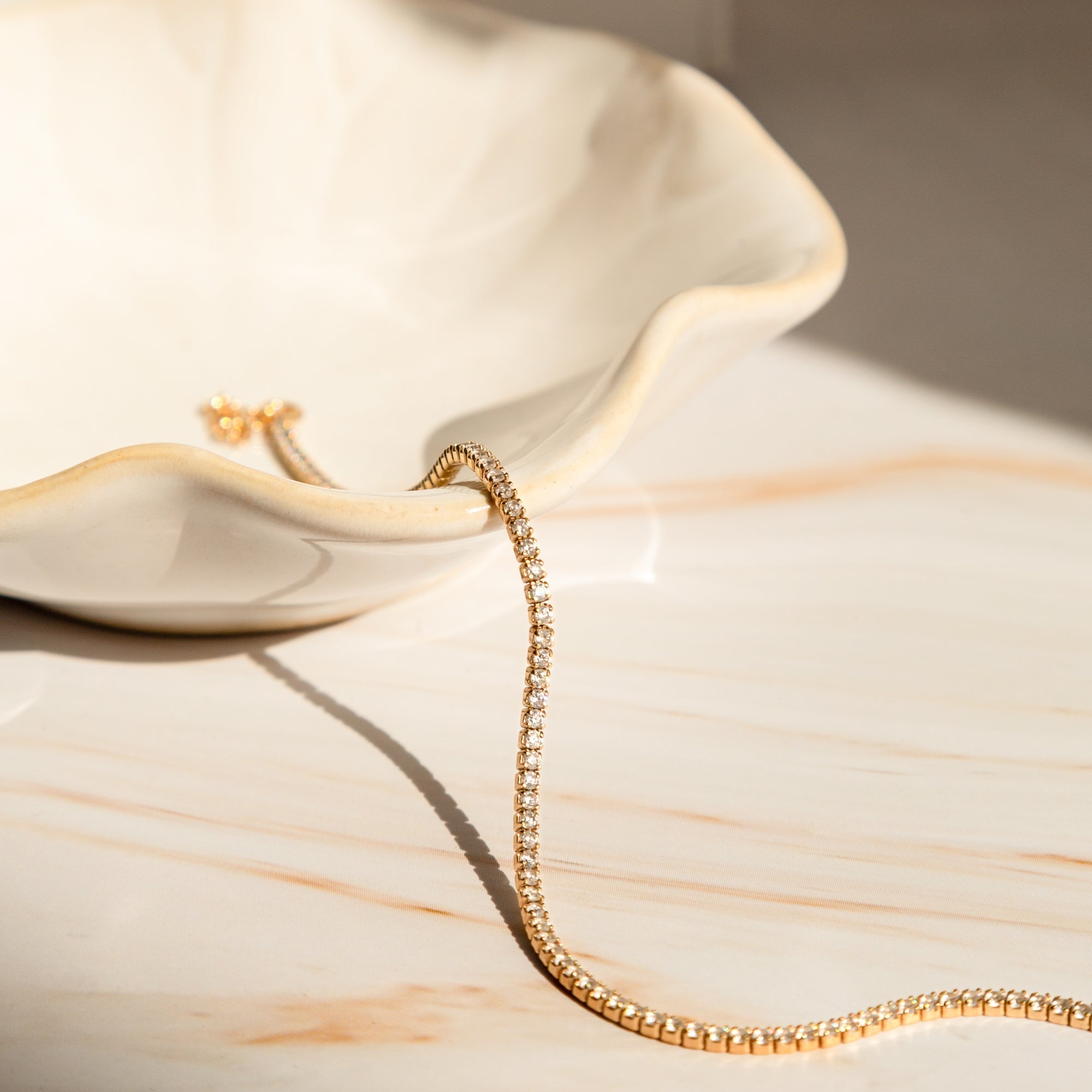 Dainty CZ Tennis Necklace