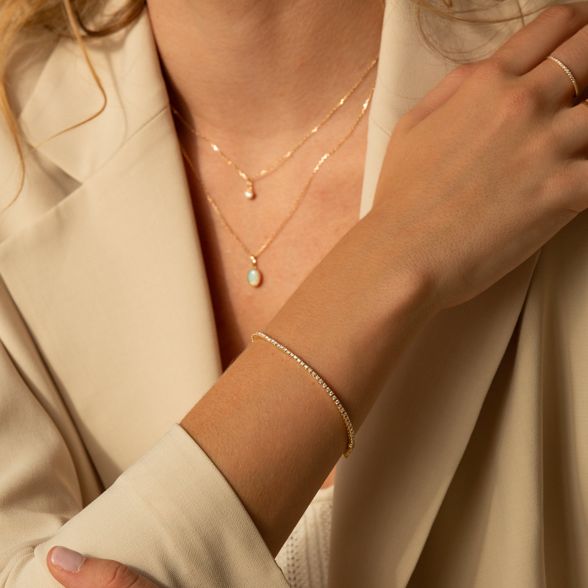 Dainty Diamond Tennis Bracelet