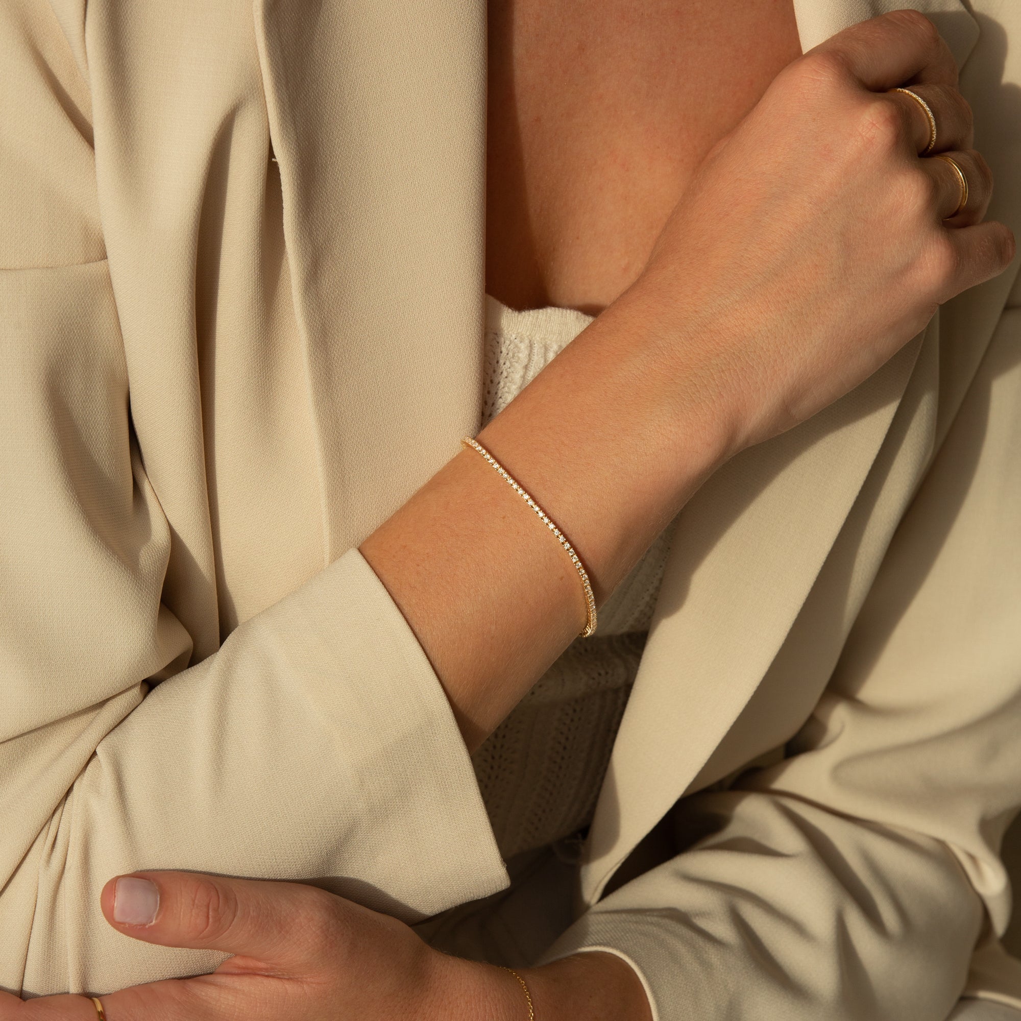 Dainty Diamond Tennis Bracelet