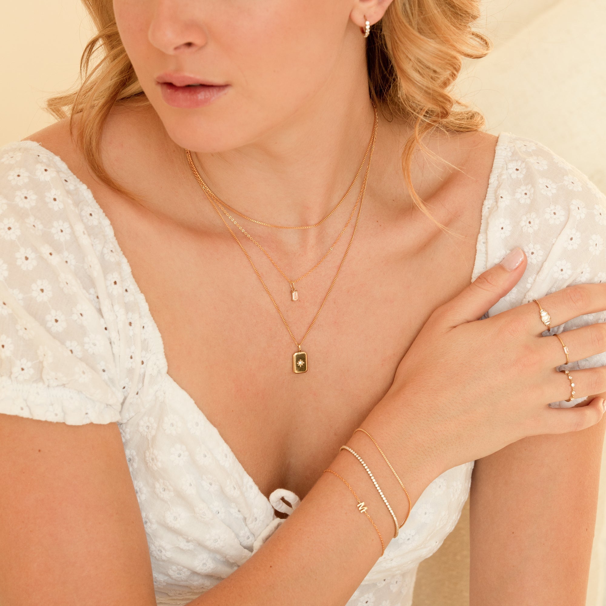 Thin Box Chain Necklace