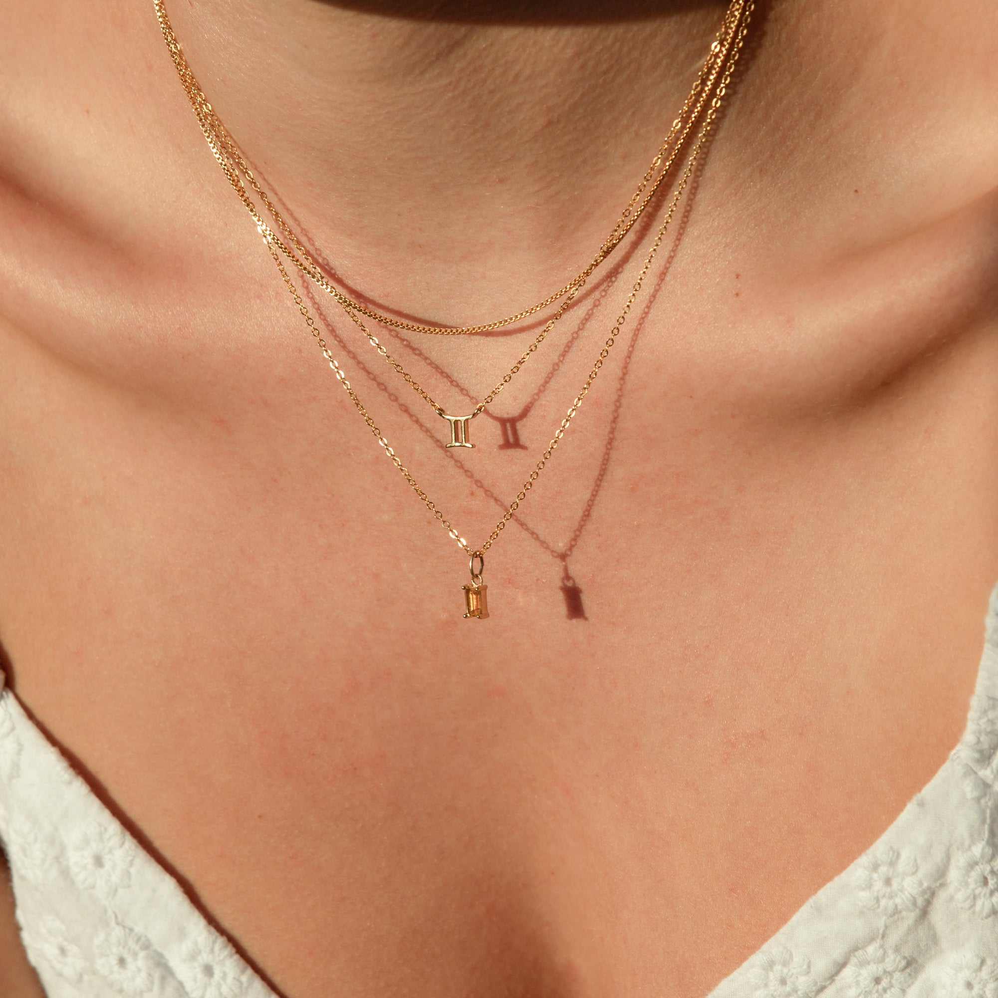 Thin Box Chain Necklace