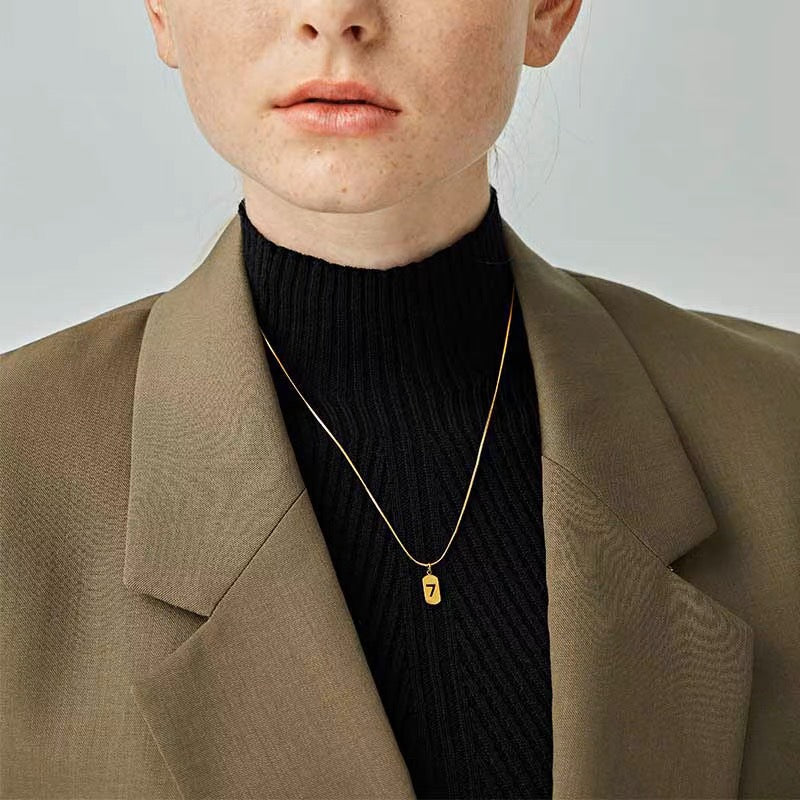 Lucky Number 7 Pendant Necklace