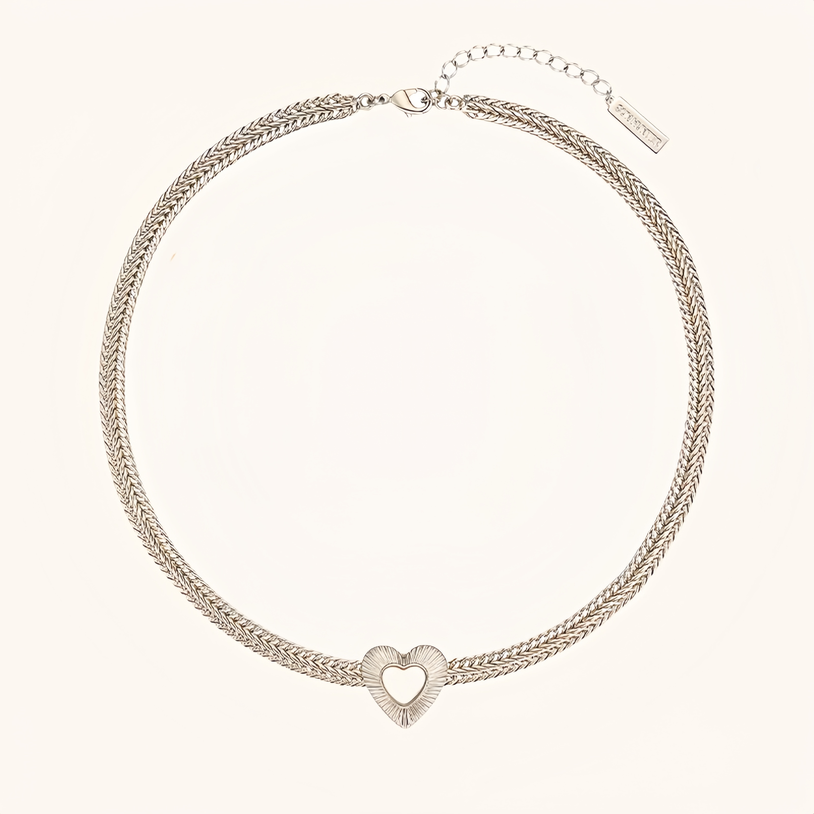 Titanium Gold Heart Necklace