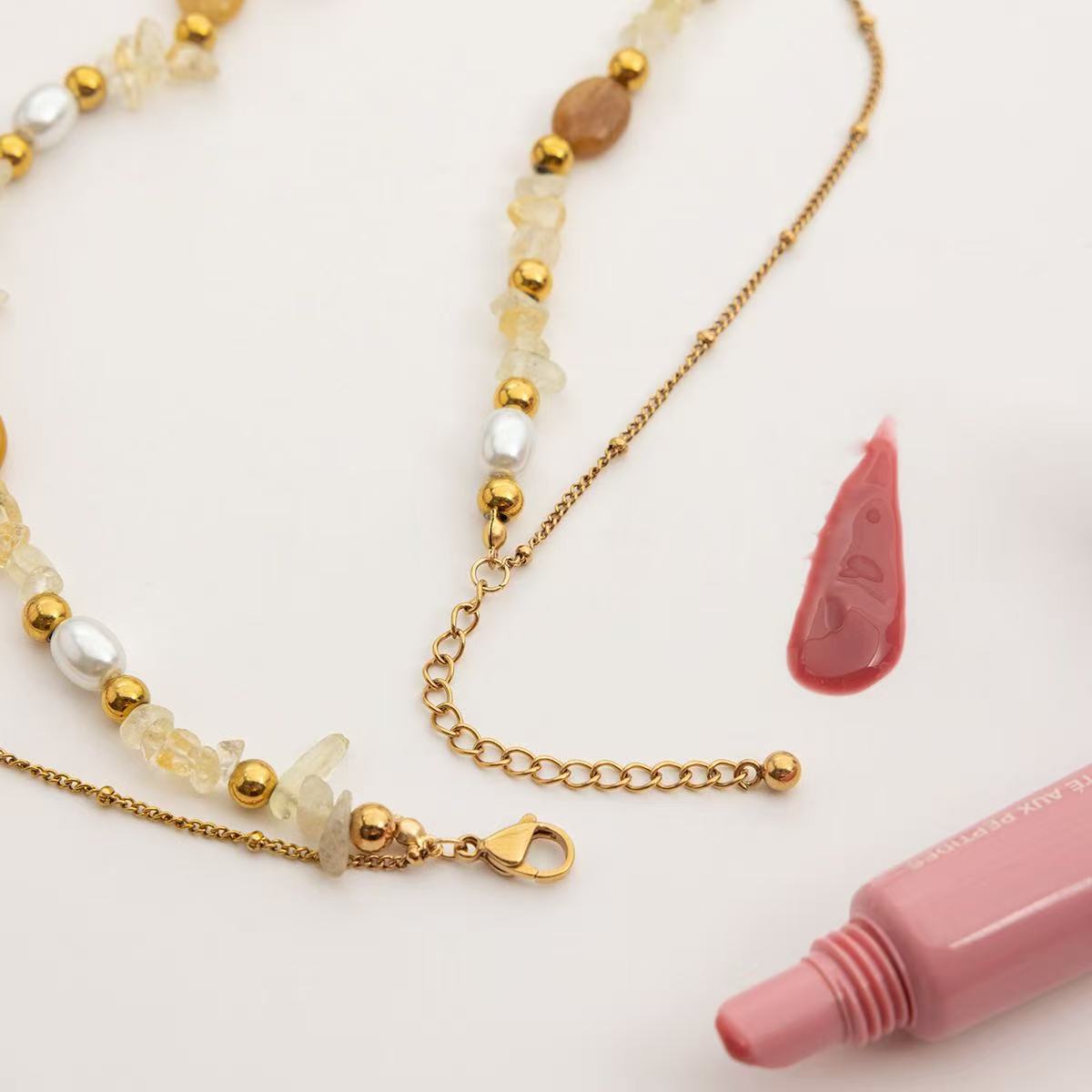 Bohemian Sunburst and Bead Necklace Set