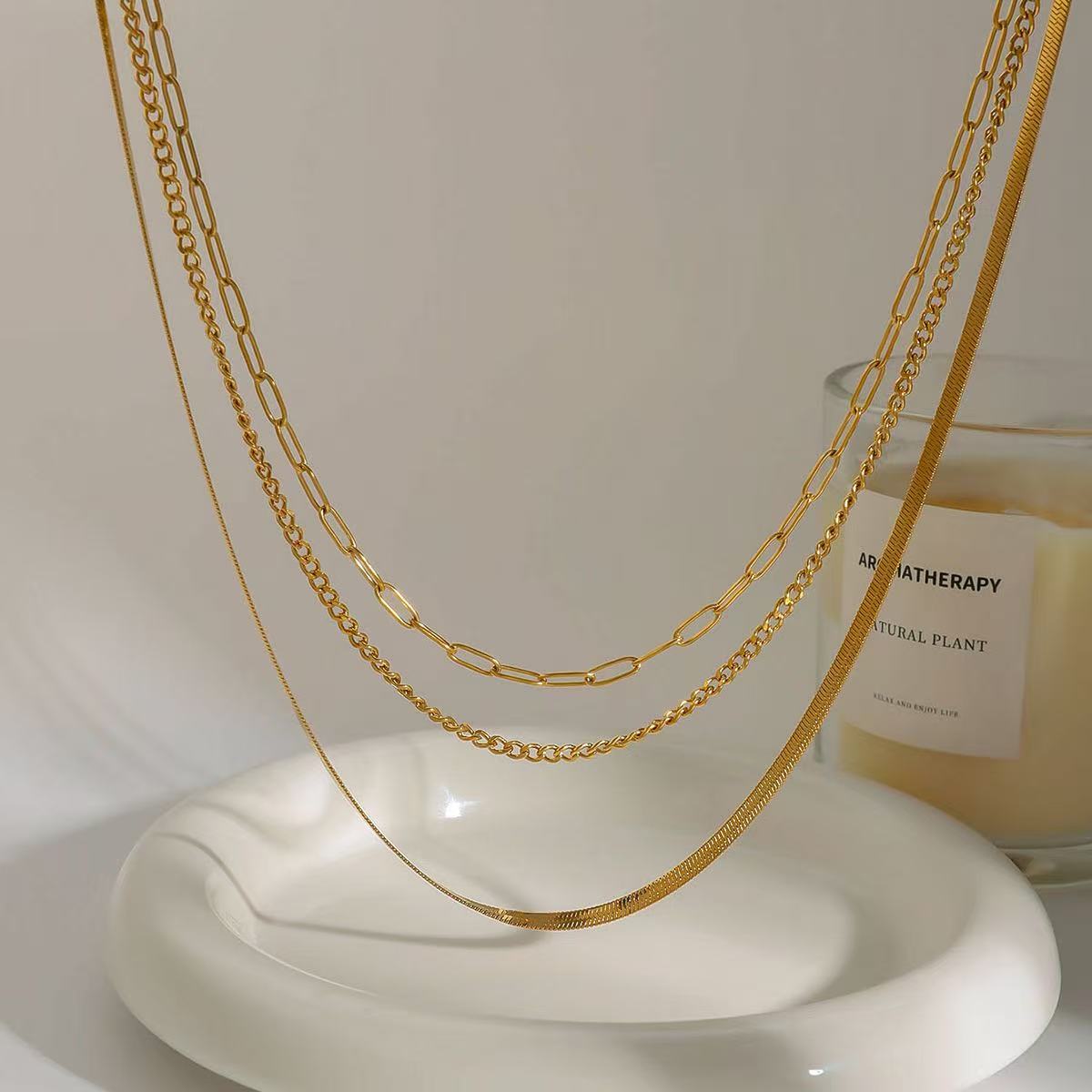 Minimalist Layered Necklace Set