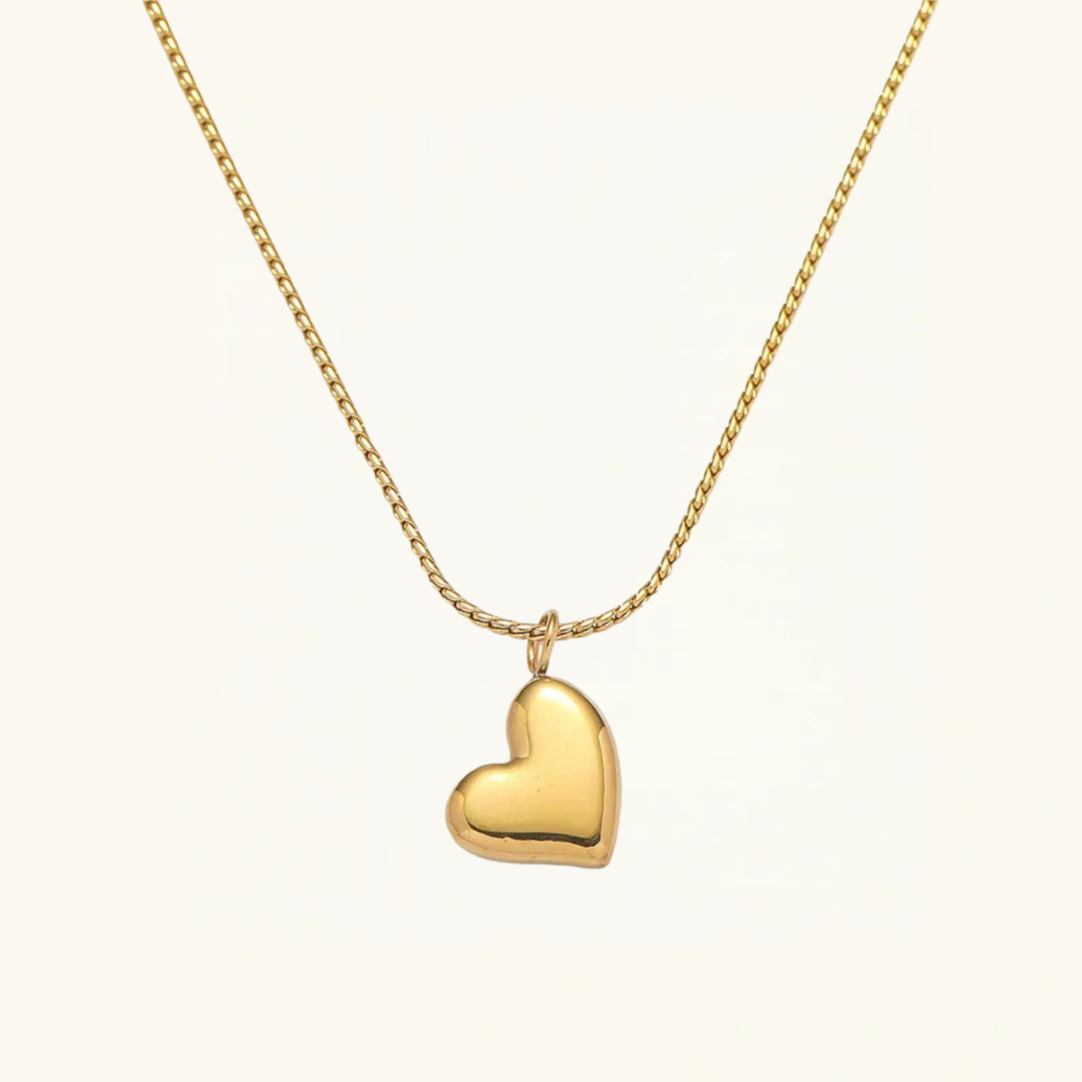 14K Gold Mini Heart Pendant Necklace