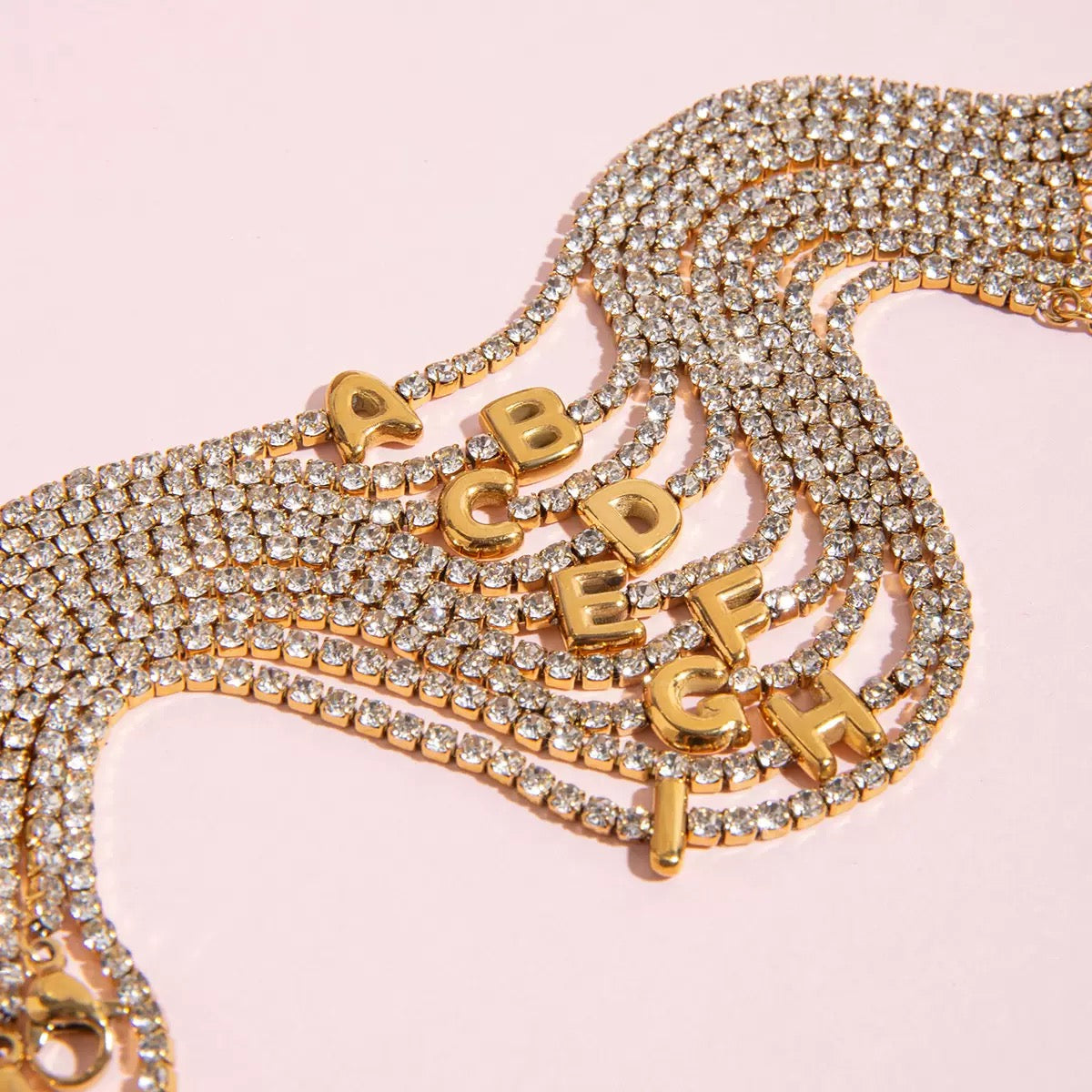 Dazzling Initial Tennis Bracelet