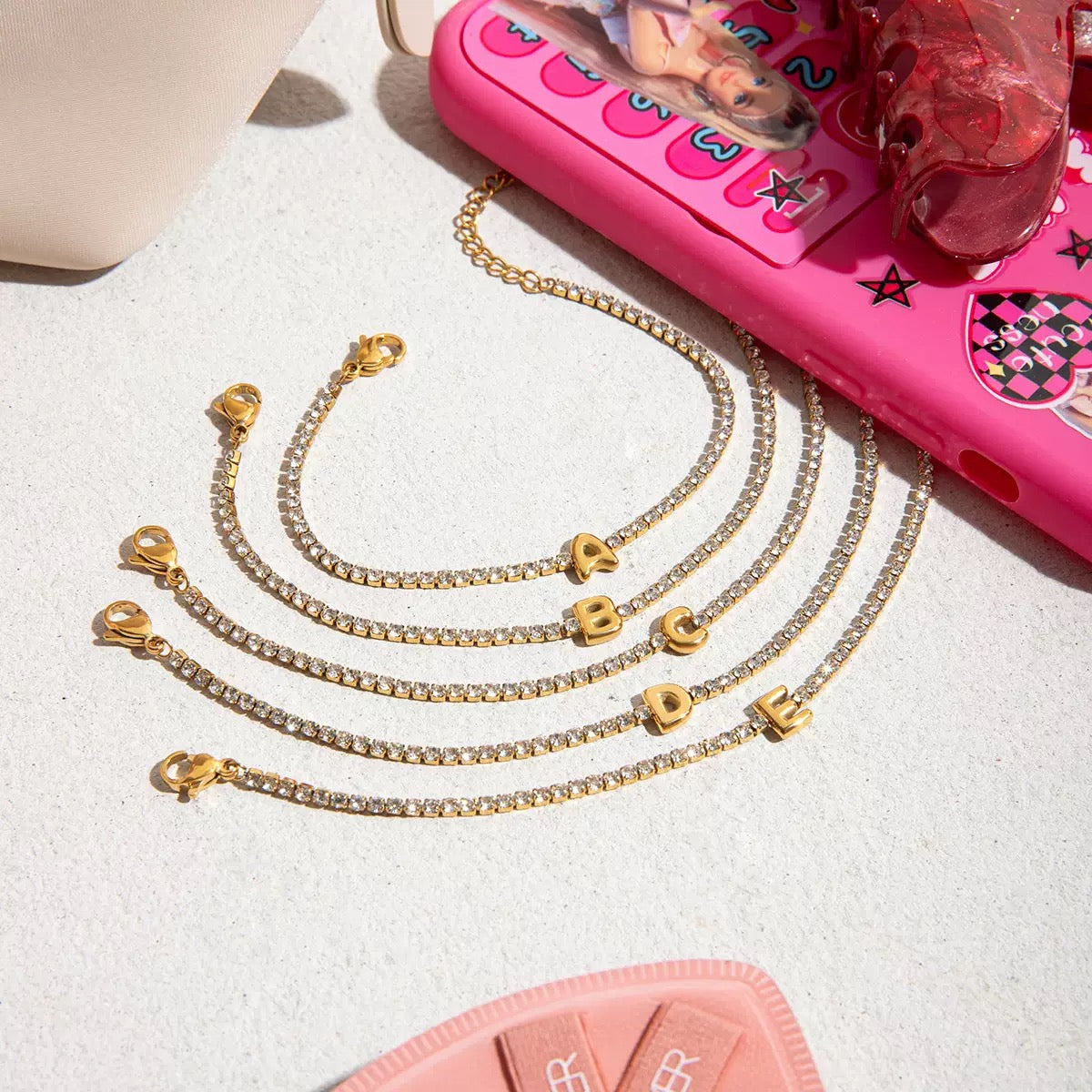 Dazzling Initial Tennis Bracelet