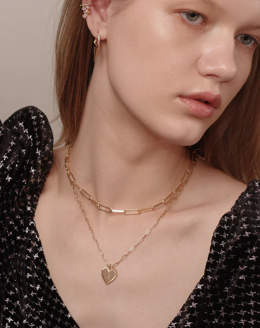 Initial Heart Necklace