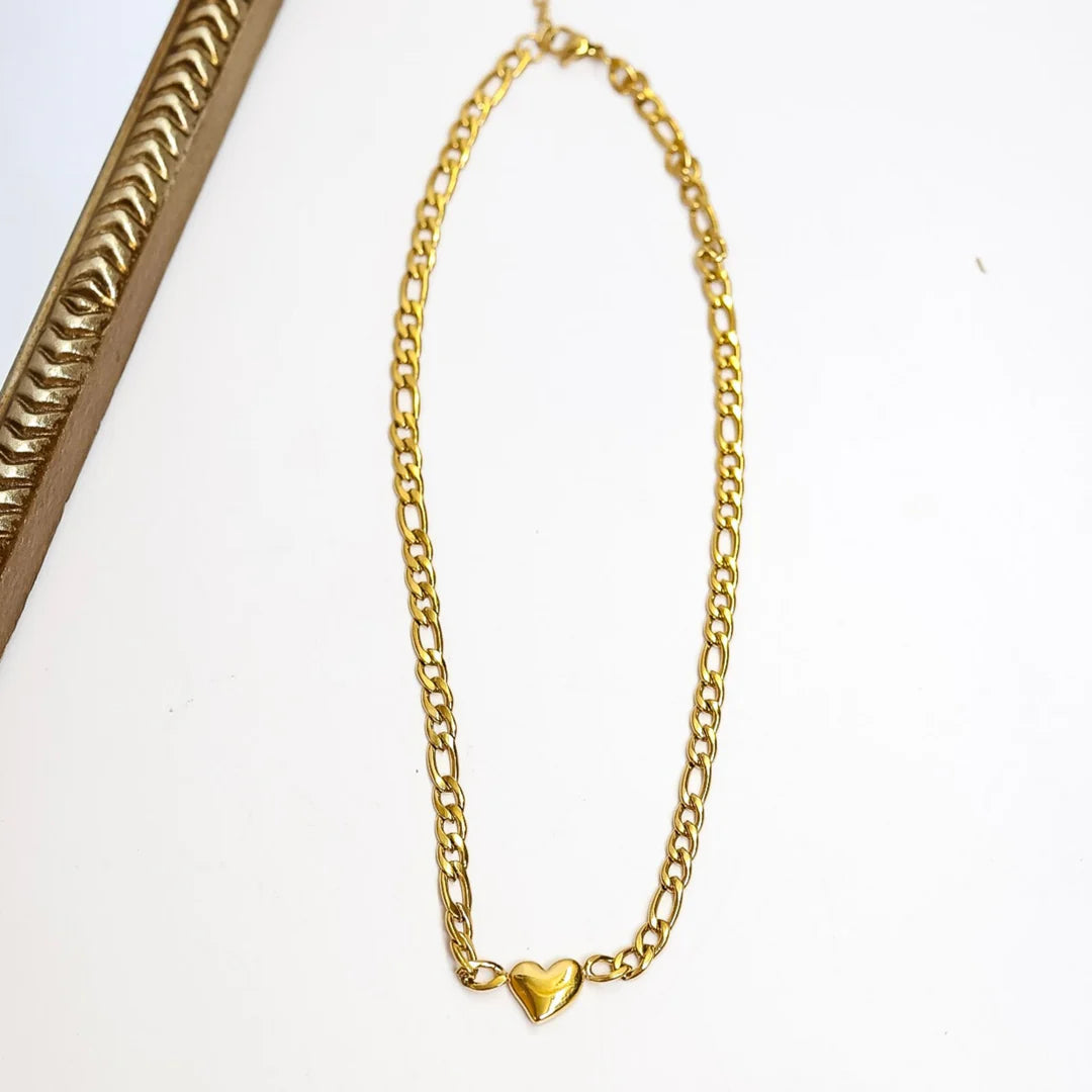 Heart Link Chain Necklace