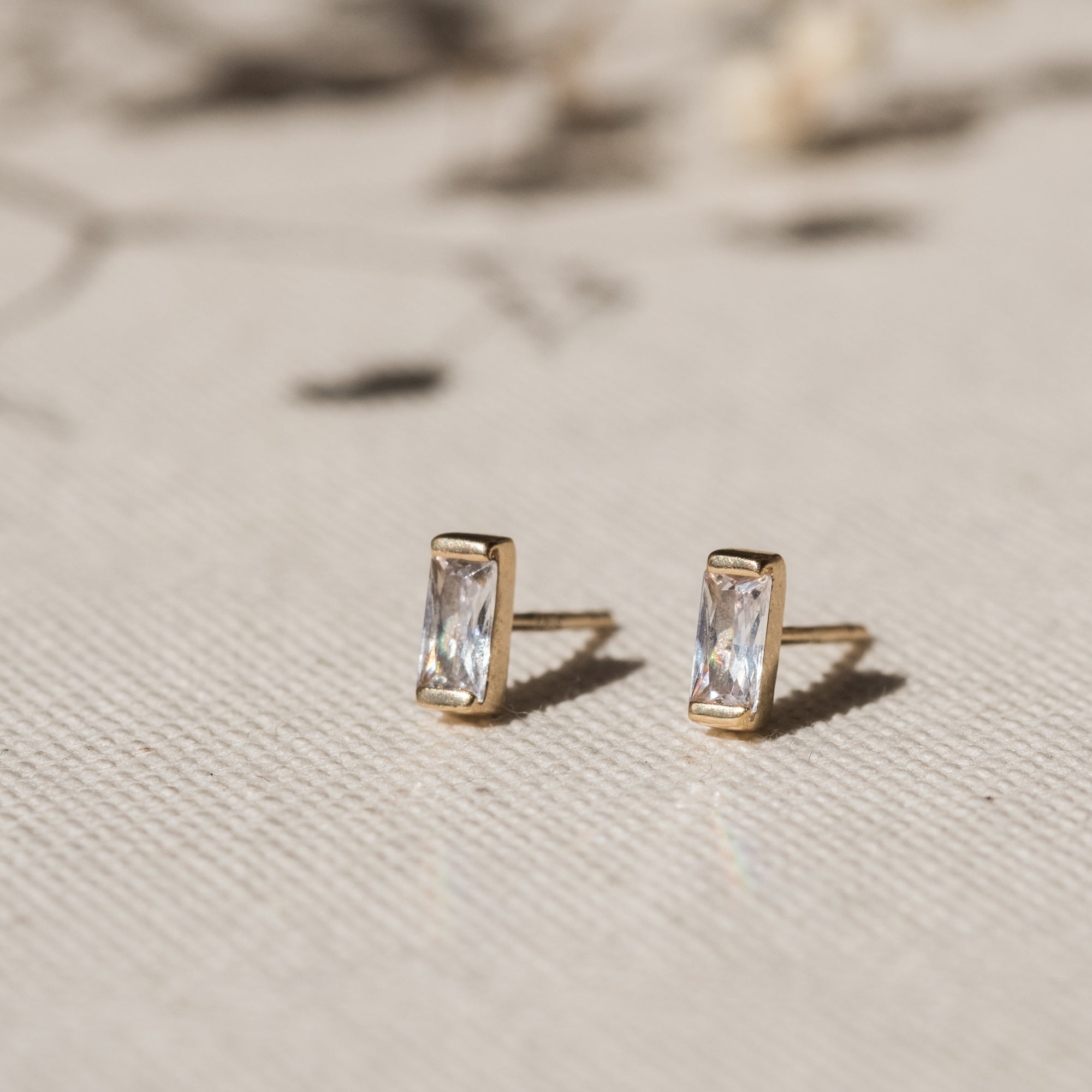 Baguette Stud Earrings