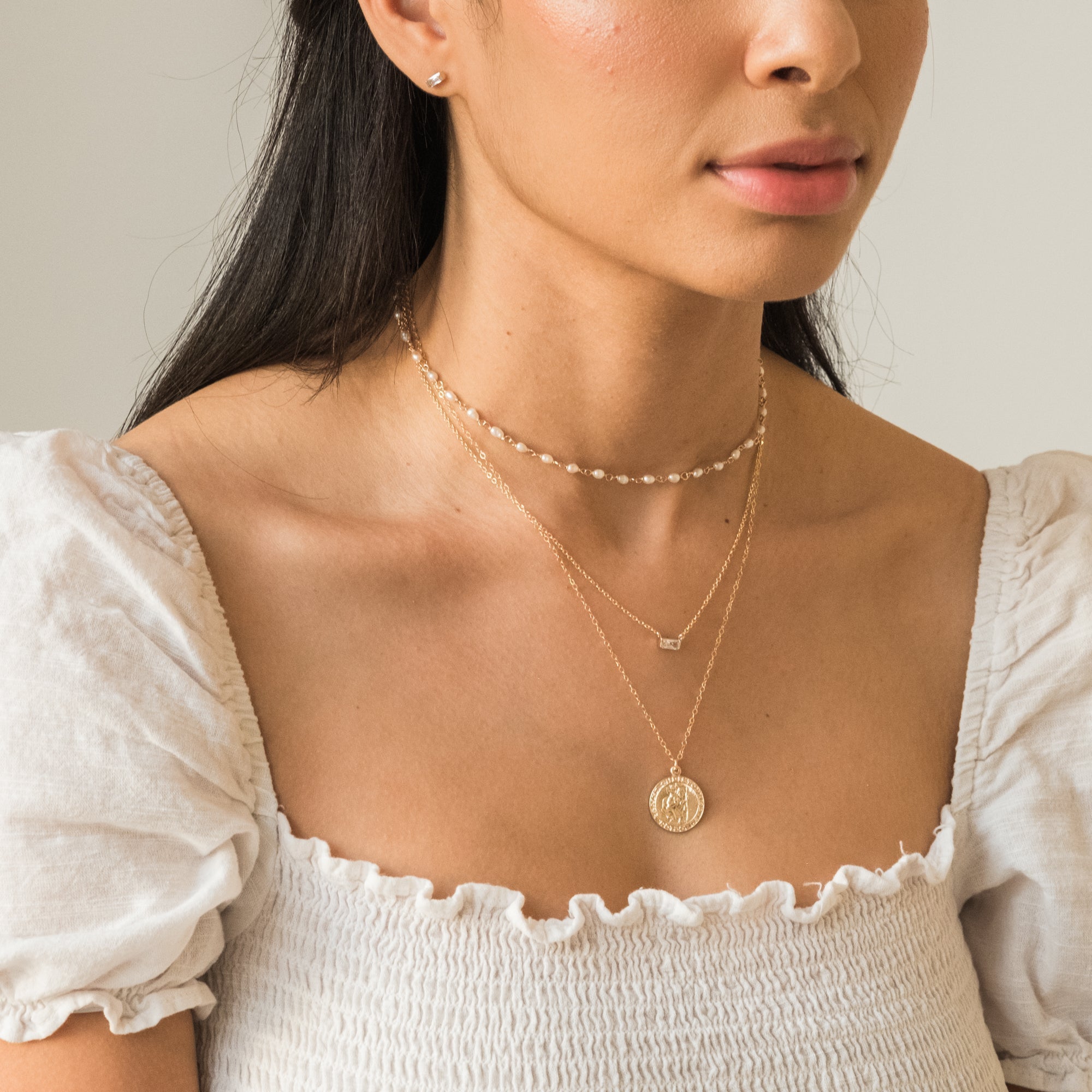 Baguette Stud Earrings