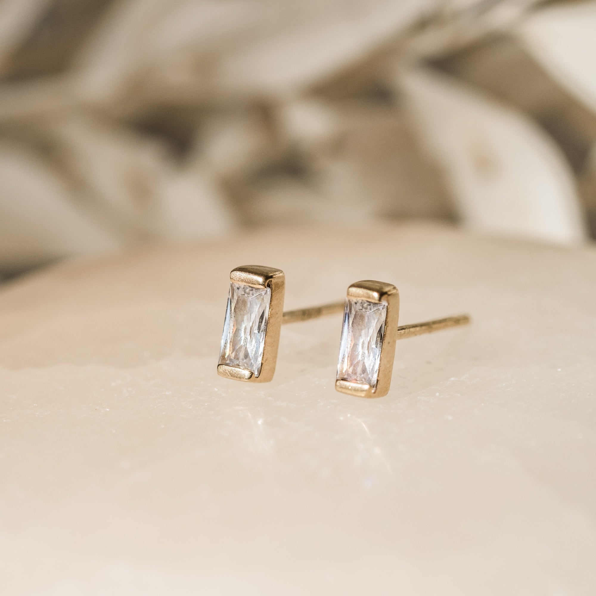 Baguette Stud Earrings