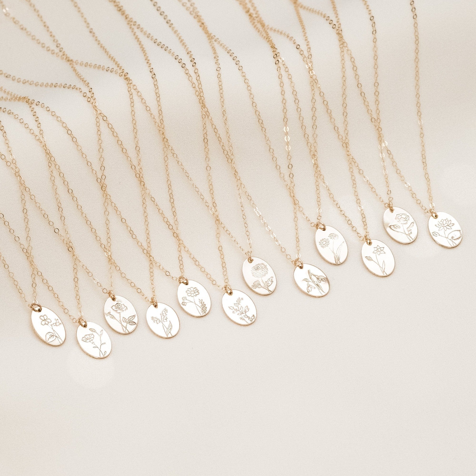 Birth Flower Necklace