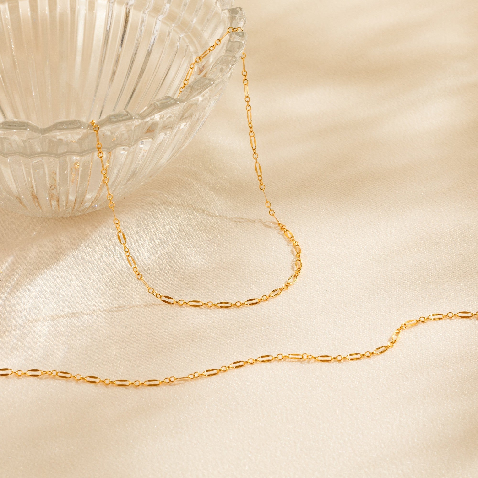 Lace Chain Jewelry Set (Necklace + Bracelet)