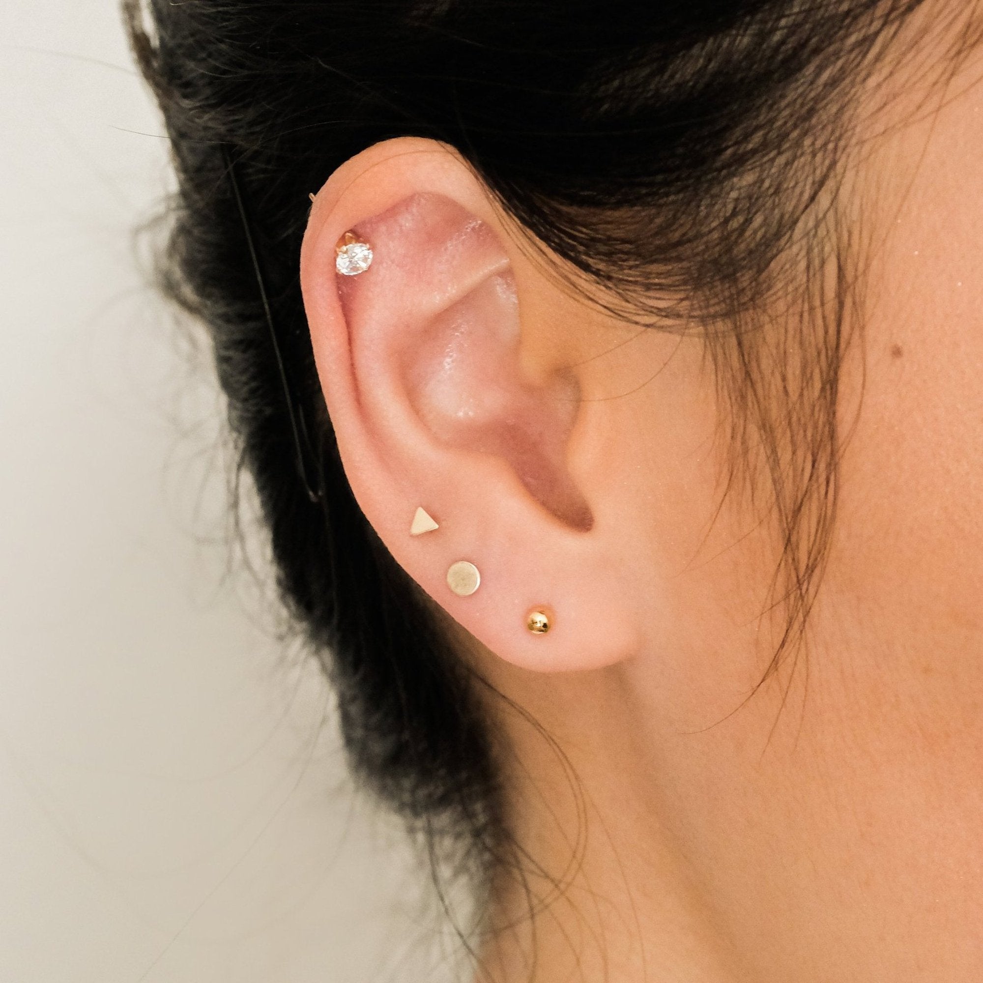 Circle Stud Earrings