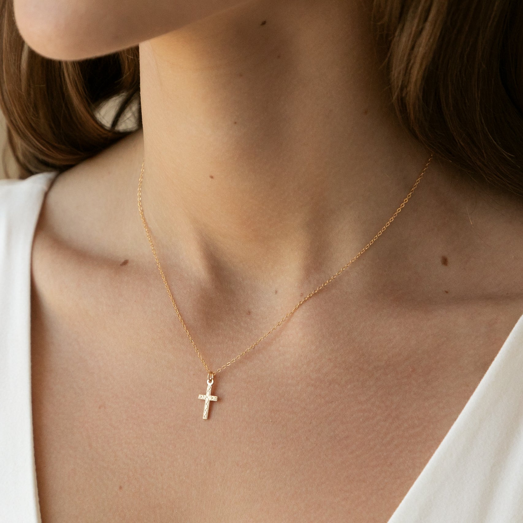 Tiny Cross Necklace