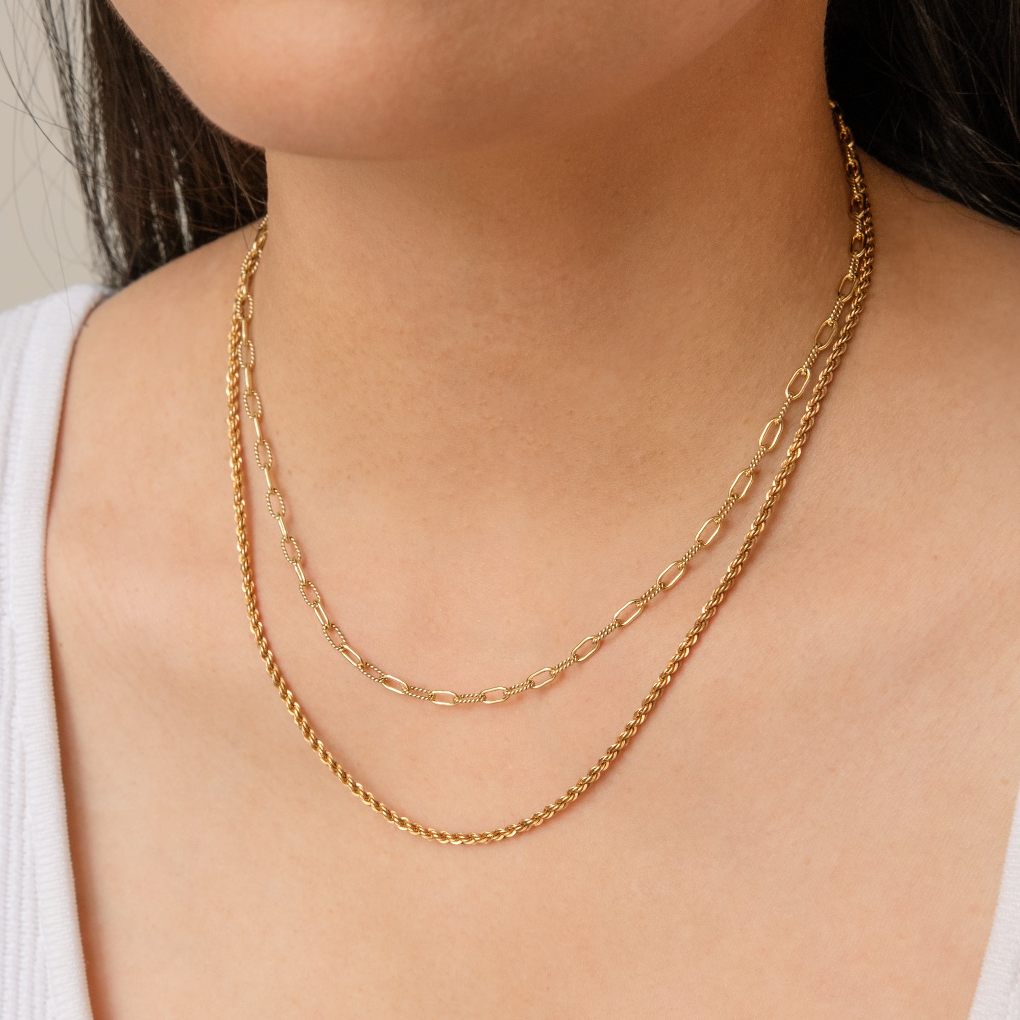French Rope Chain Necklace