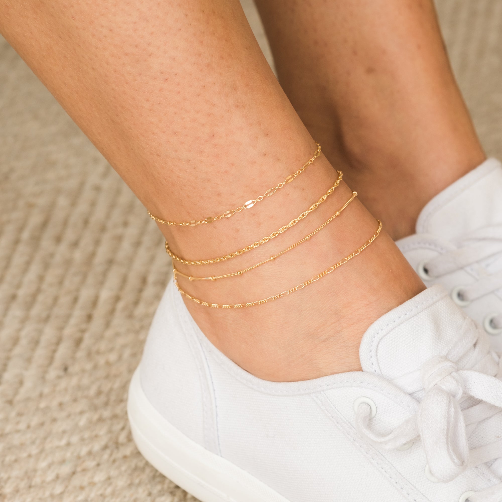 Dainty Satellite Chain Anklet