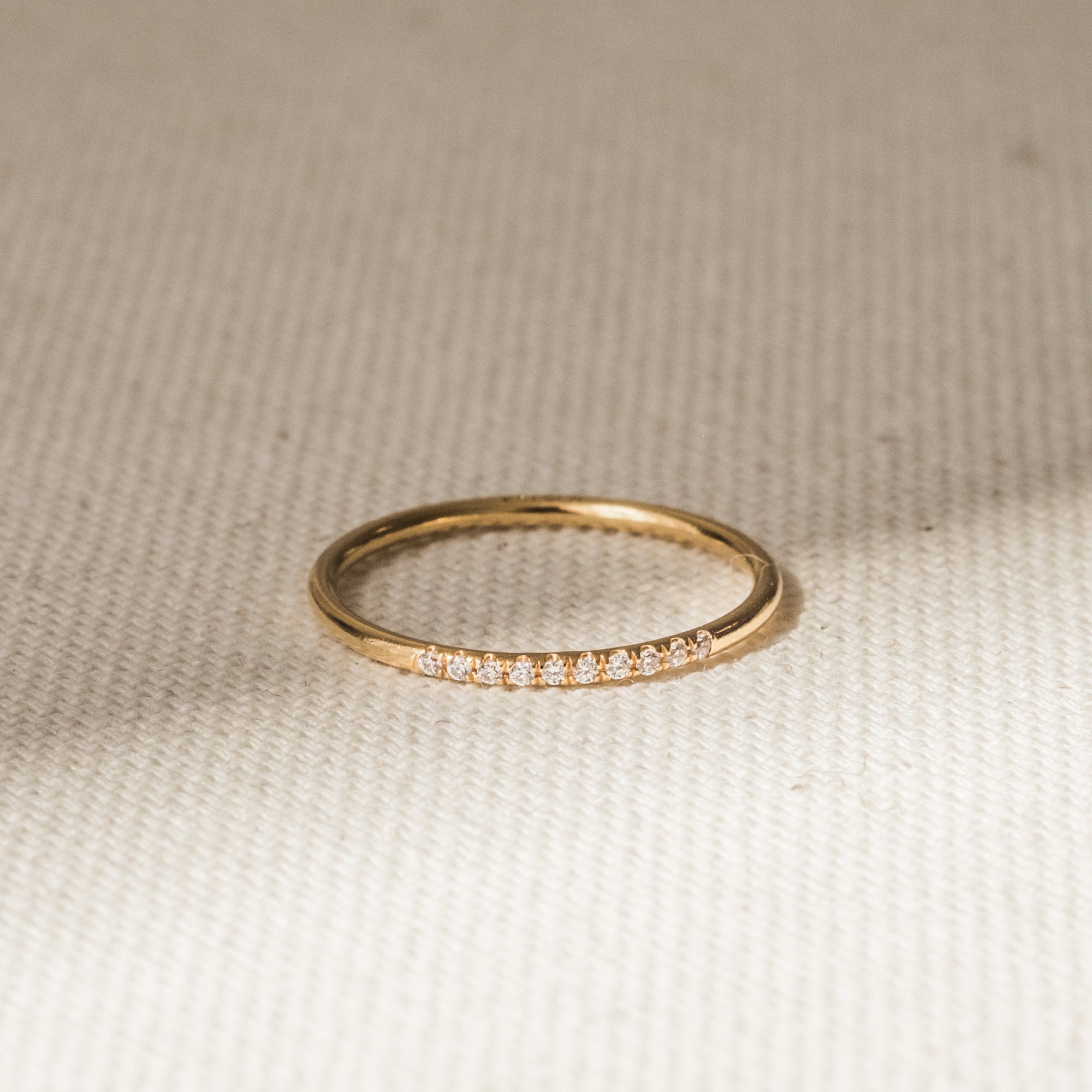 Pavé CZ Stacking Ring