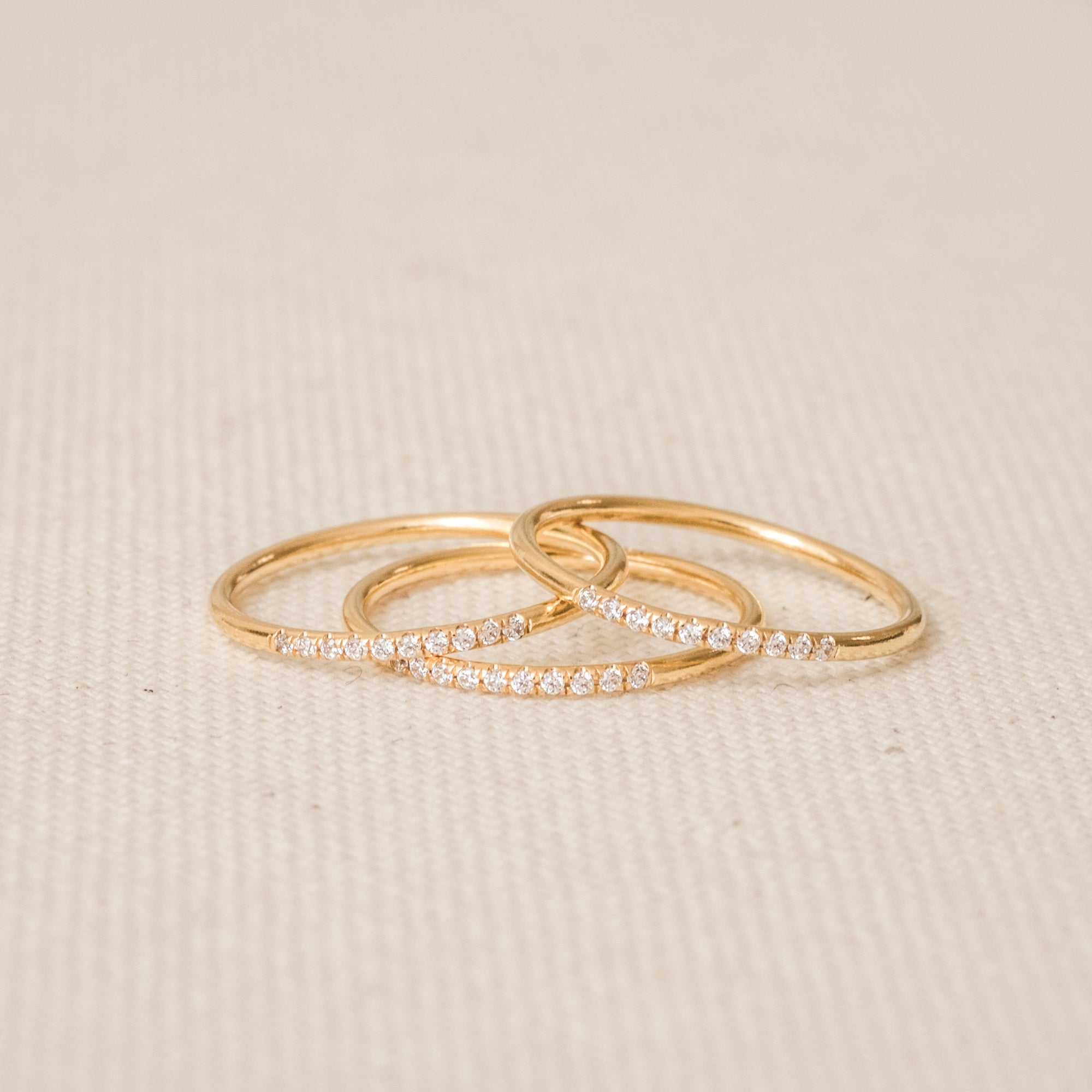 Pavé CZ Stacking Ring