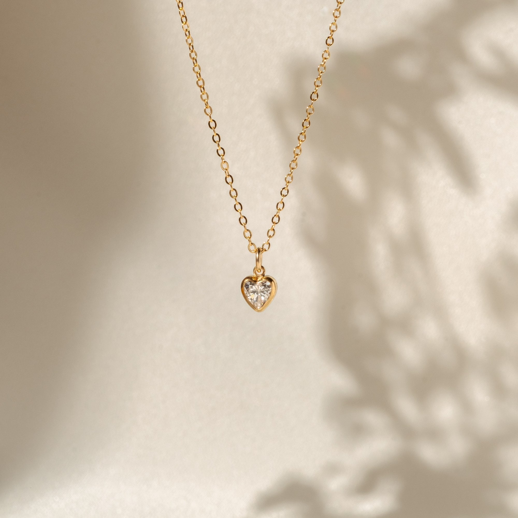 Tiny Heart CZ Necklace