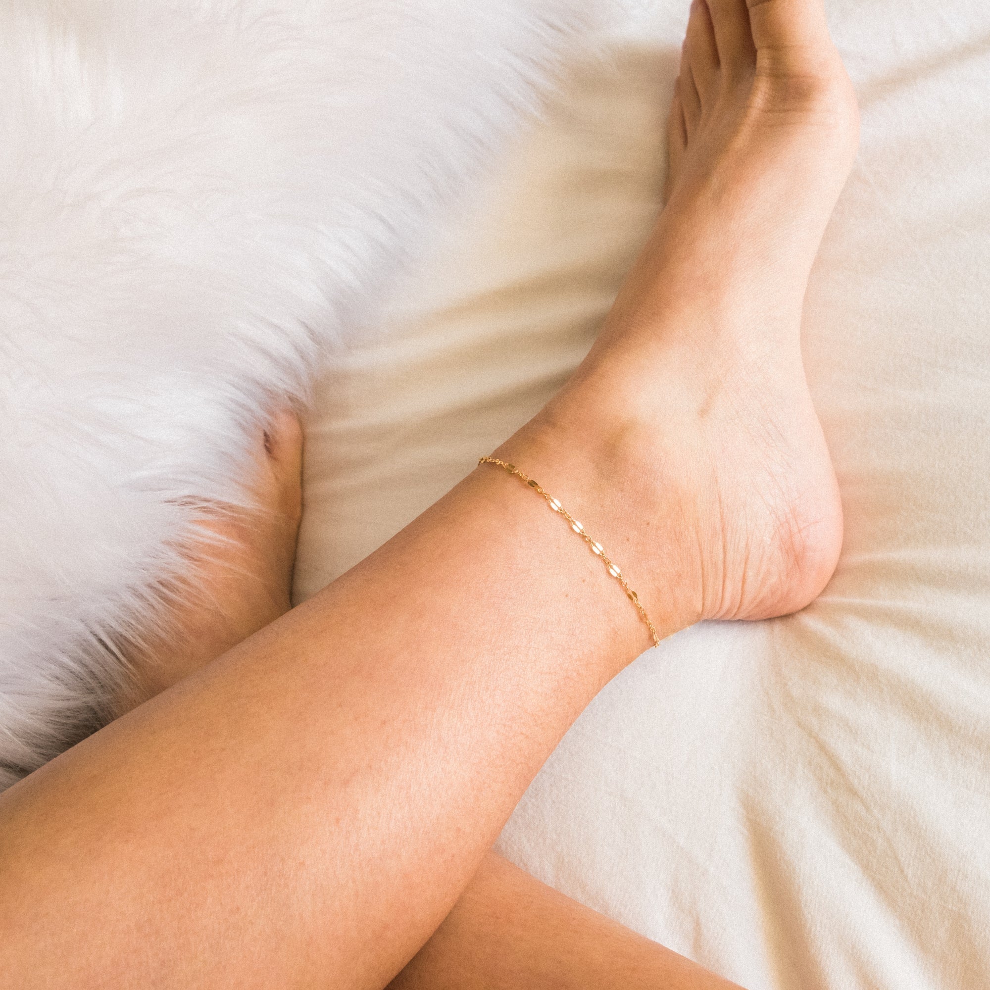 Dainty Lace Chain Anklet