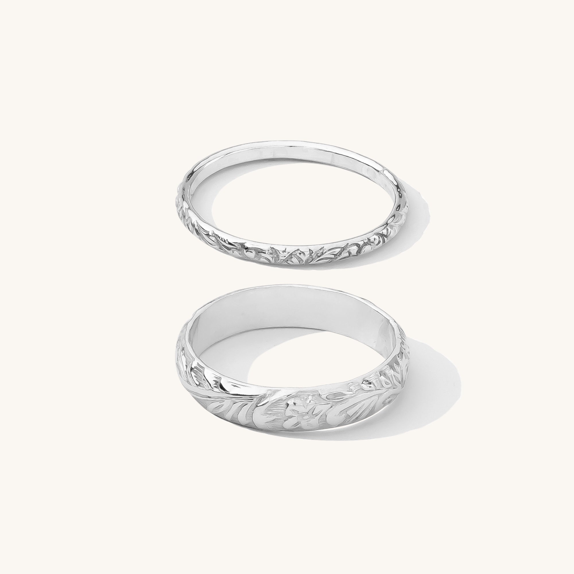 Floral Rings Set