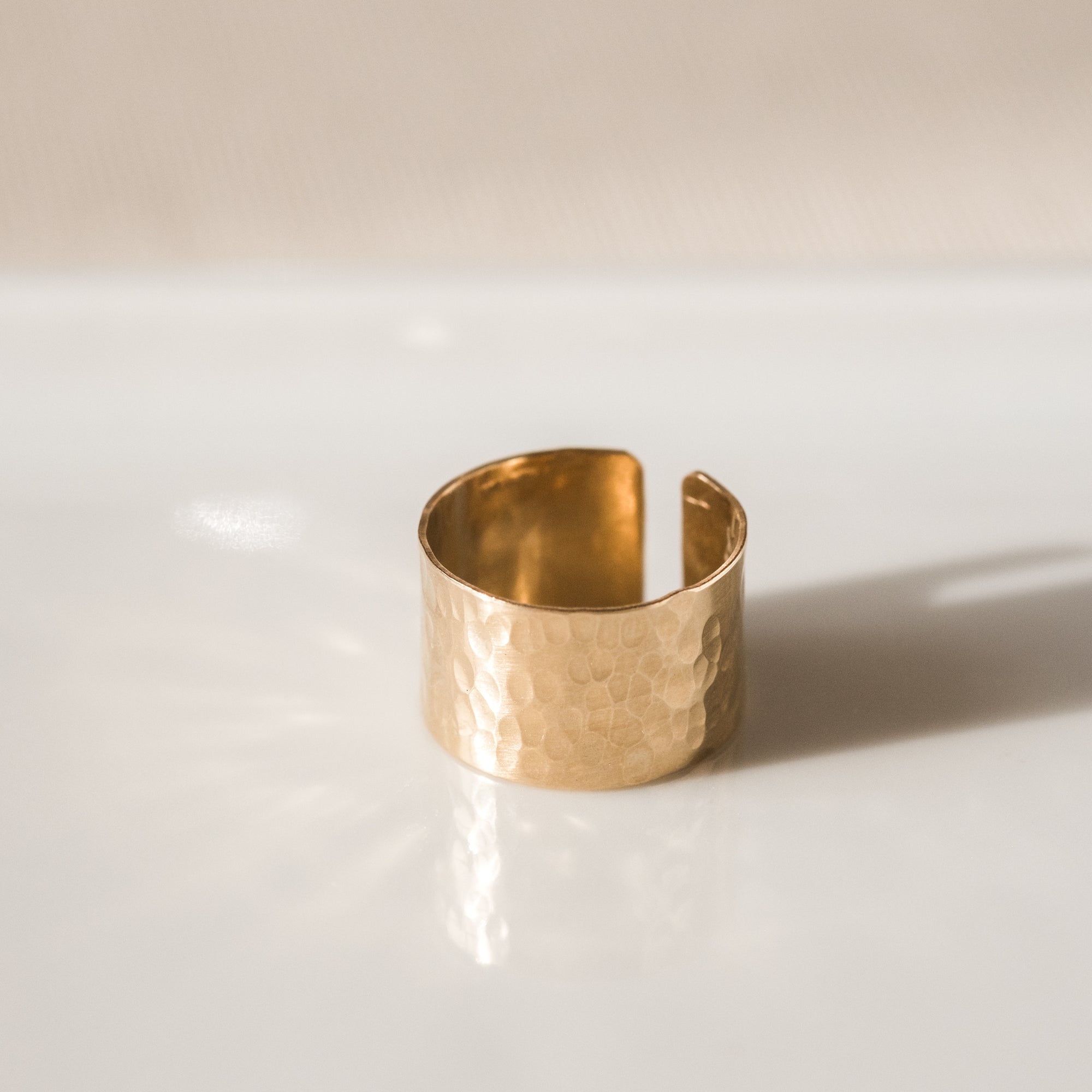 Hammered Cuff Ring