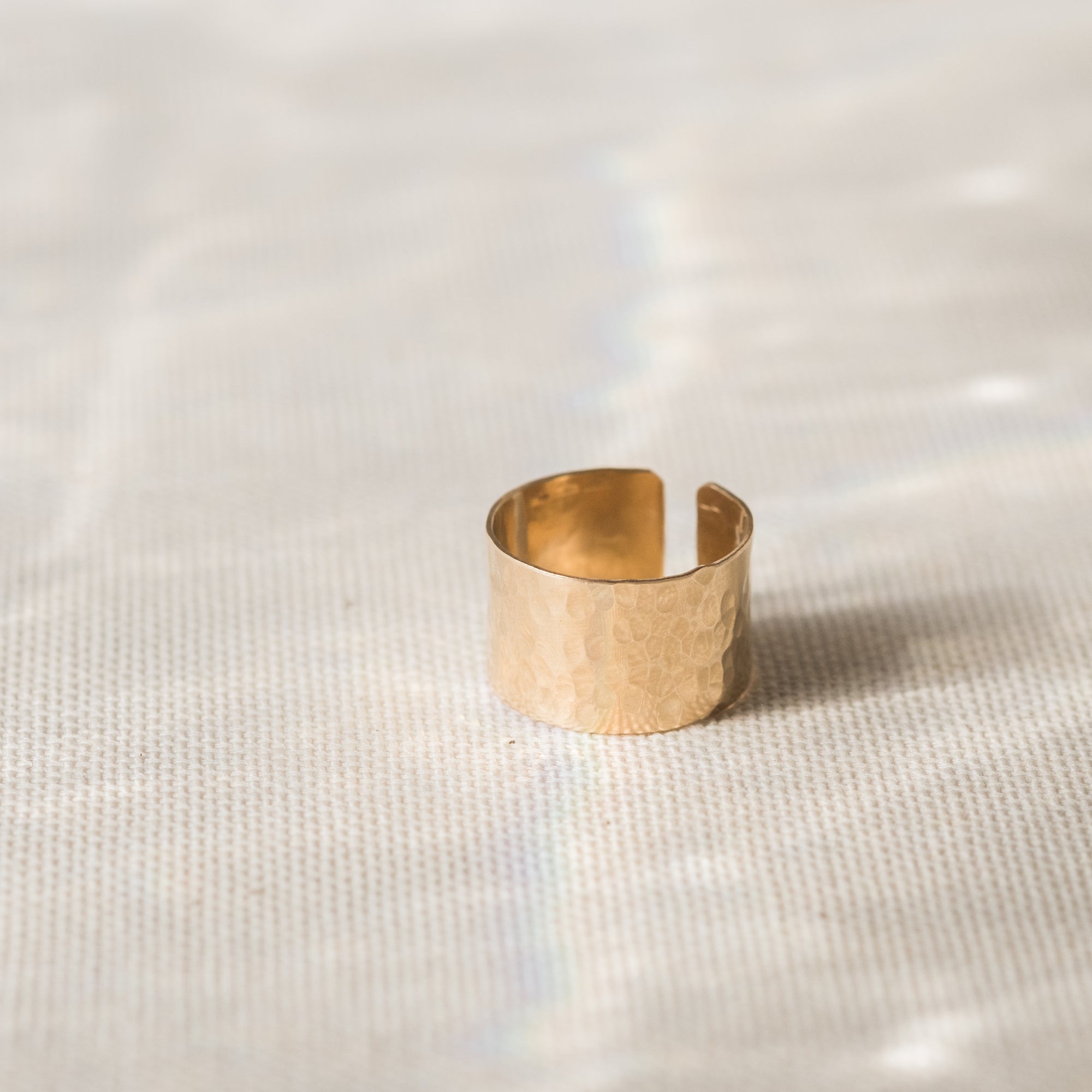Hammered Cuff Ring