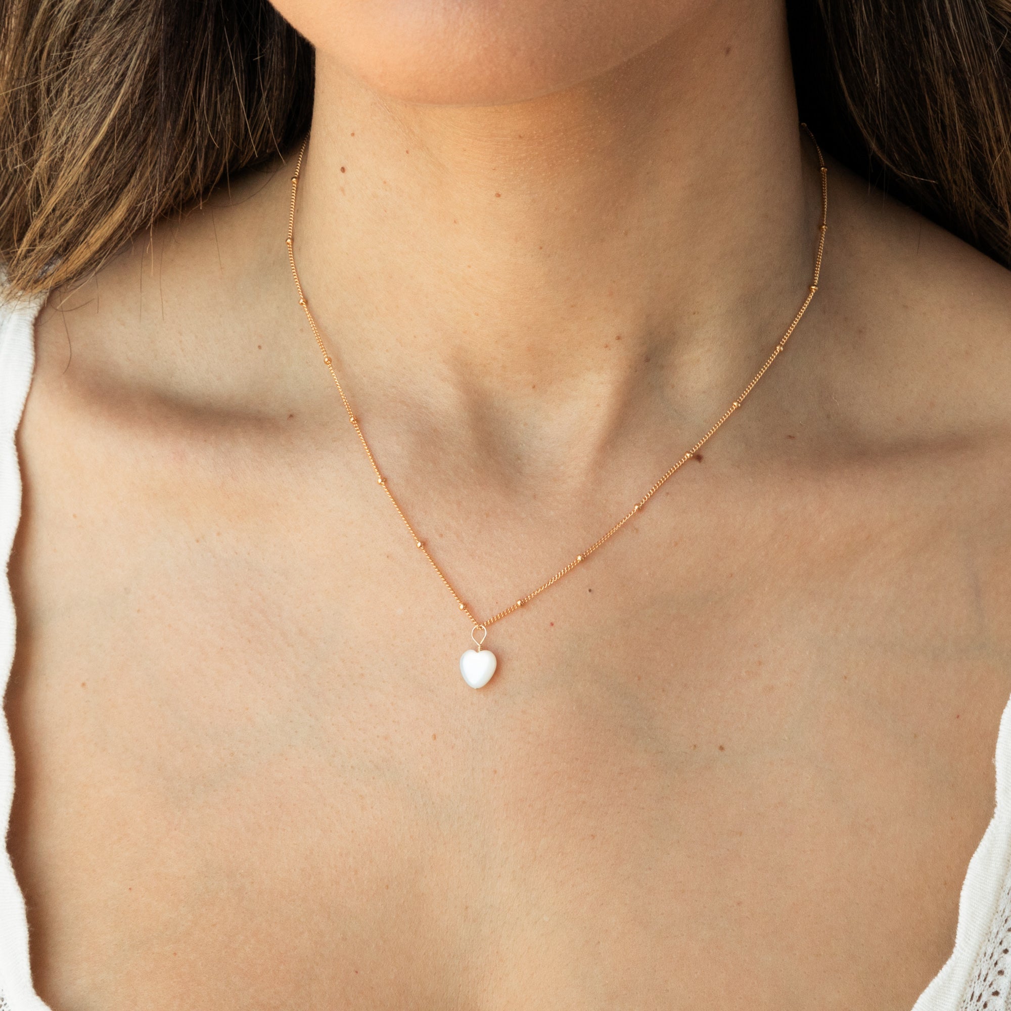 Pearl Heart Necklace