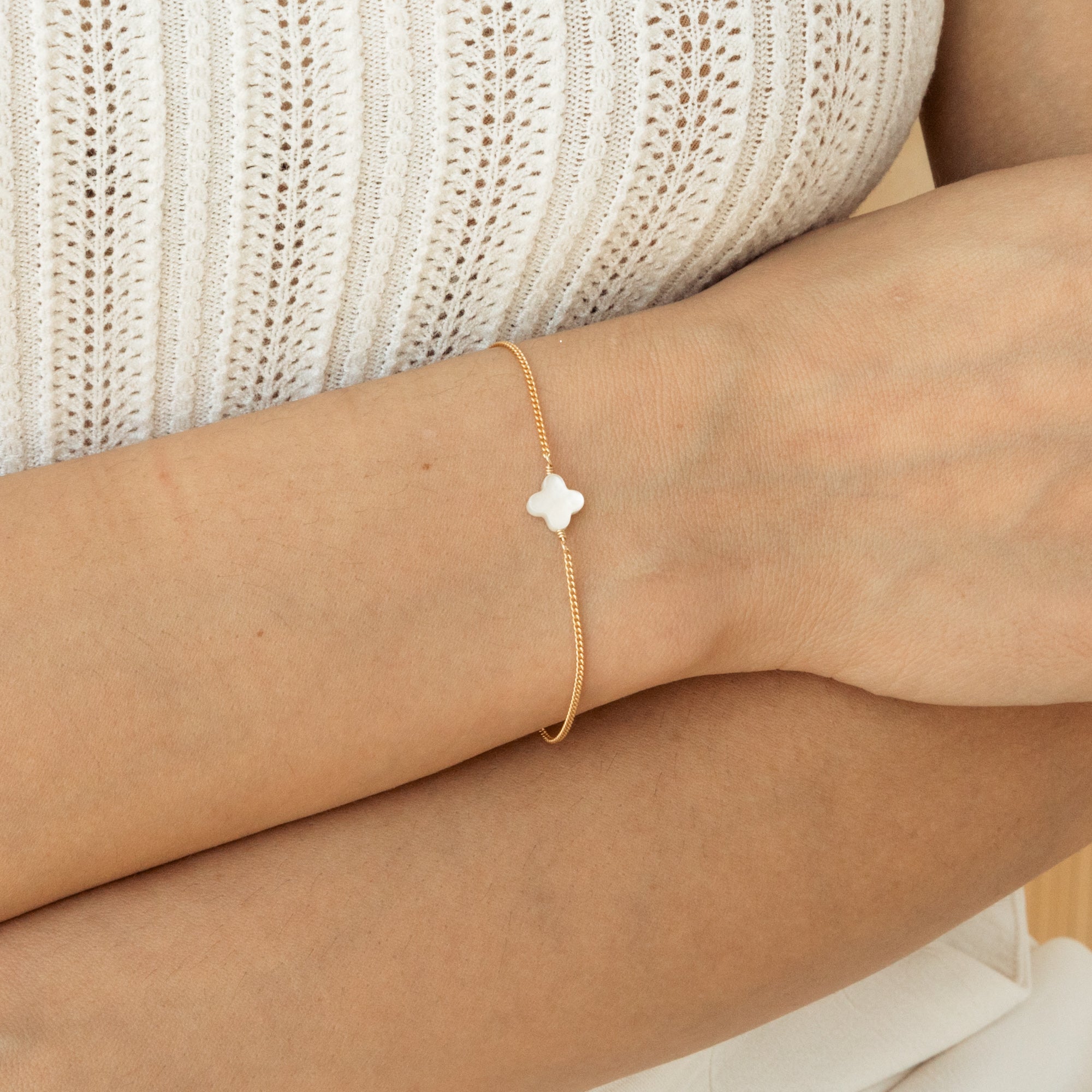 Pearl Clover Bracelet
