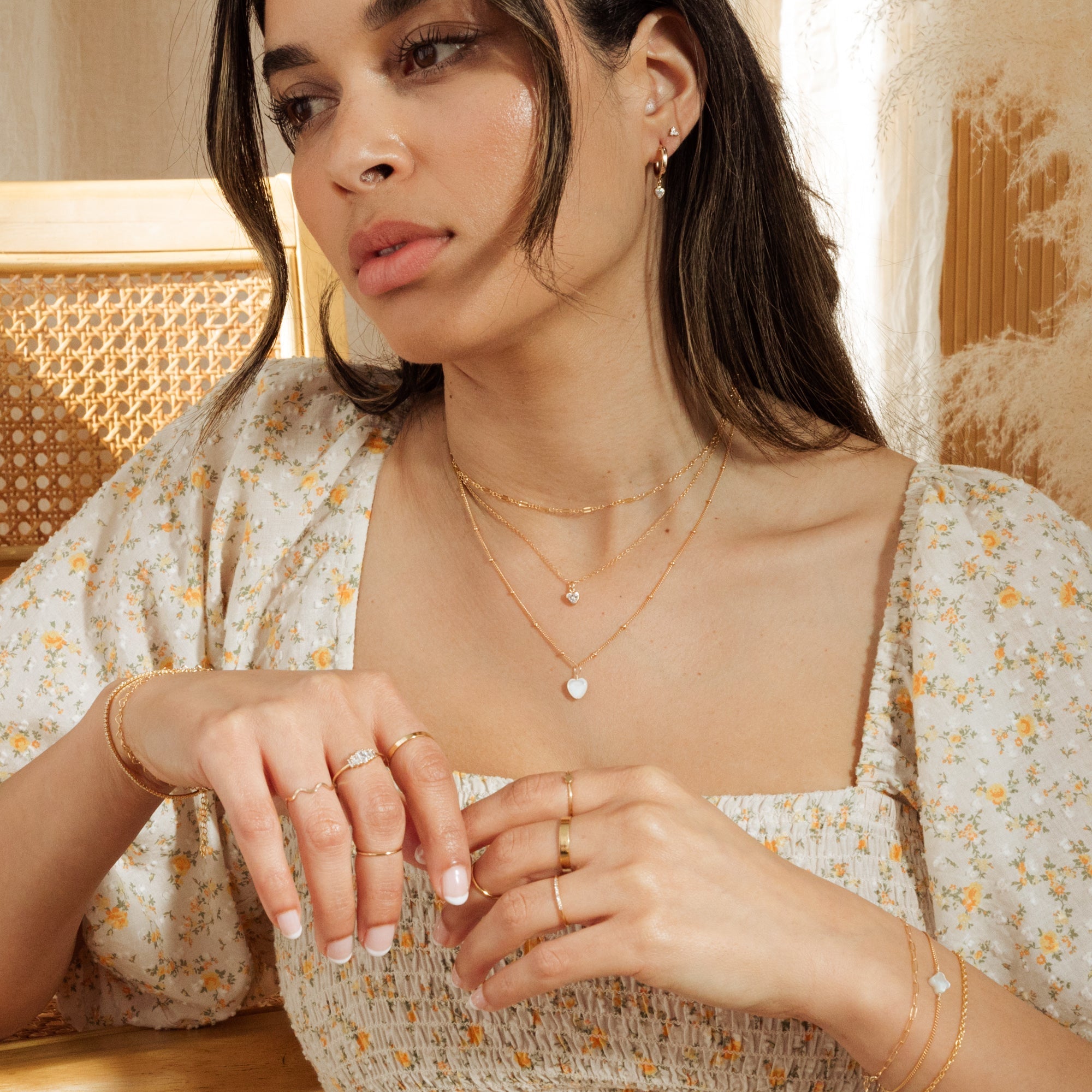 Tiny Heart CZ Necklace