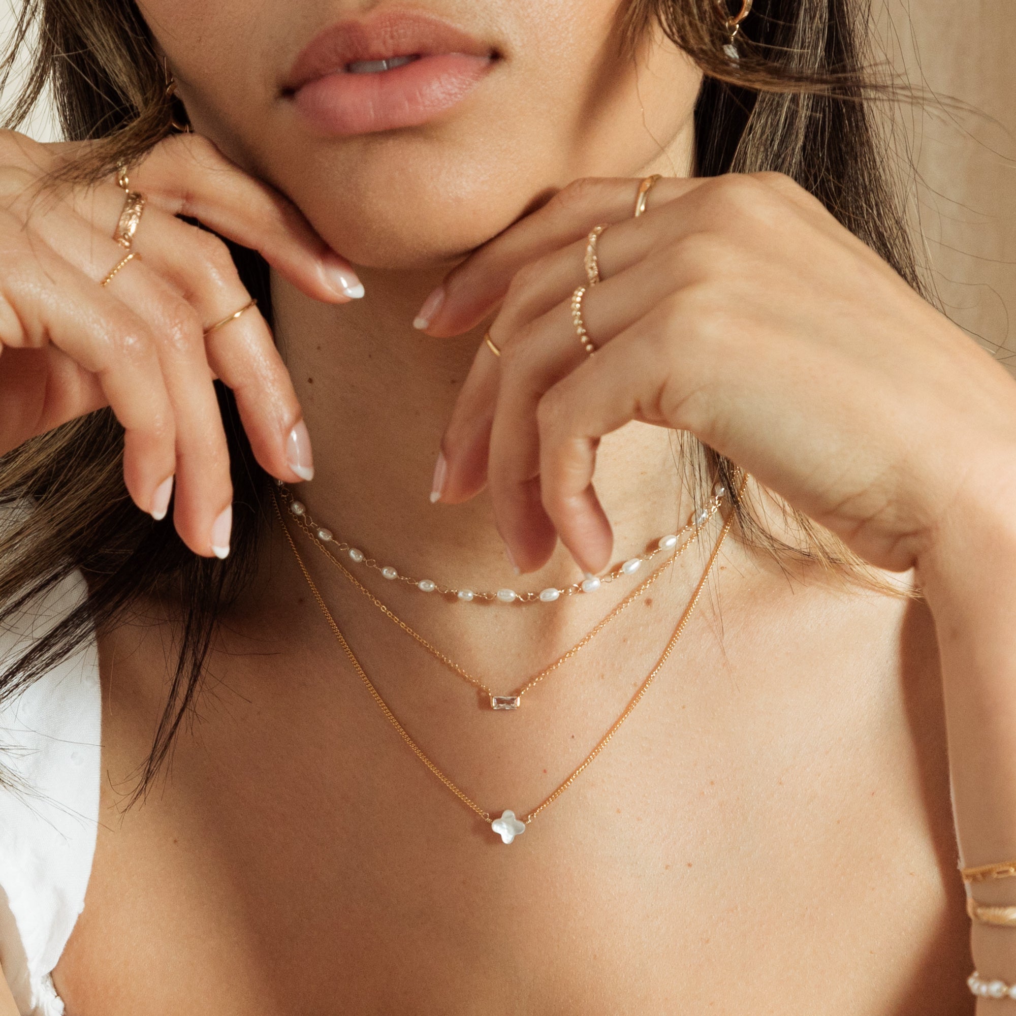 Pearl Clover Necklace