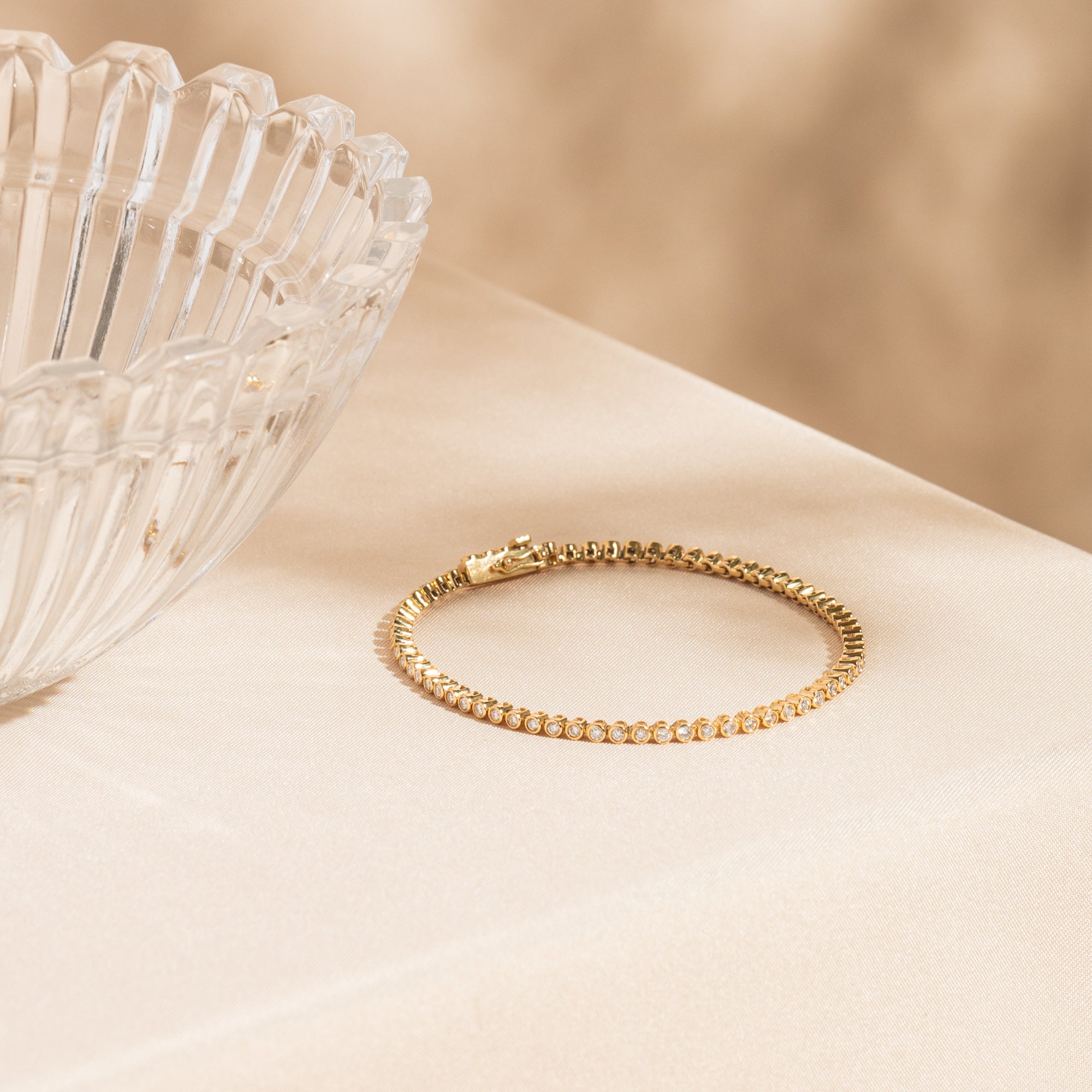 Diamond Bezel Tennis Bracelet