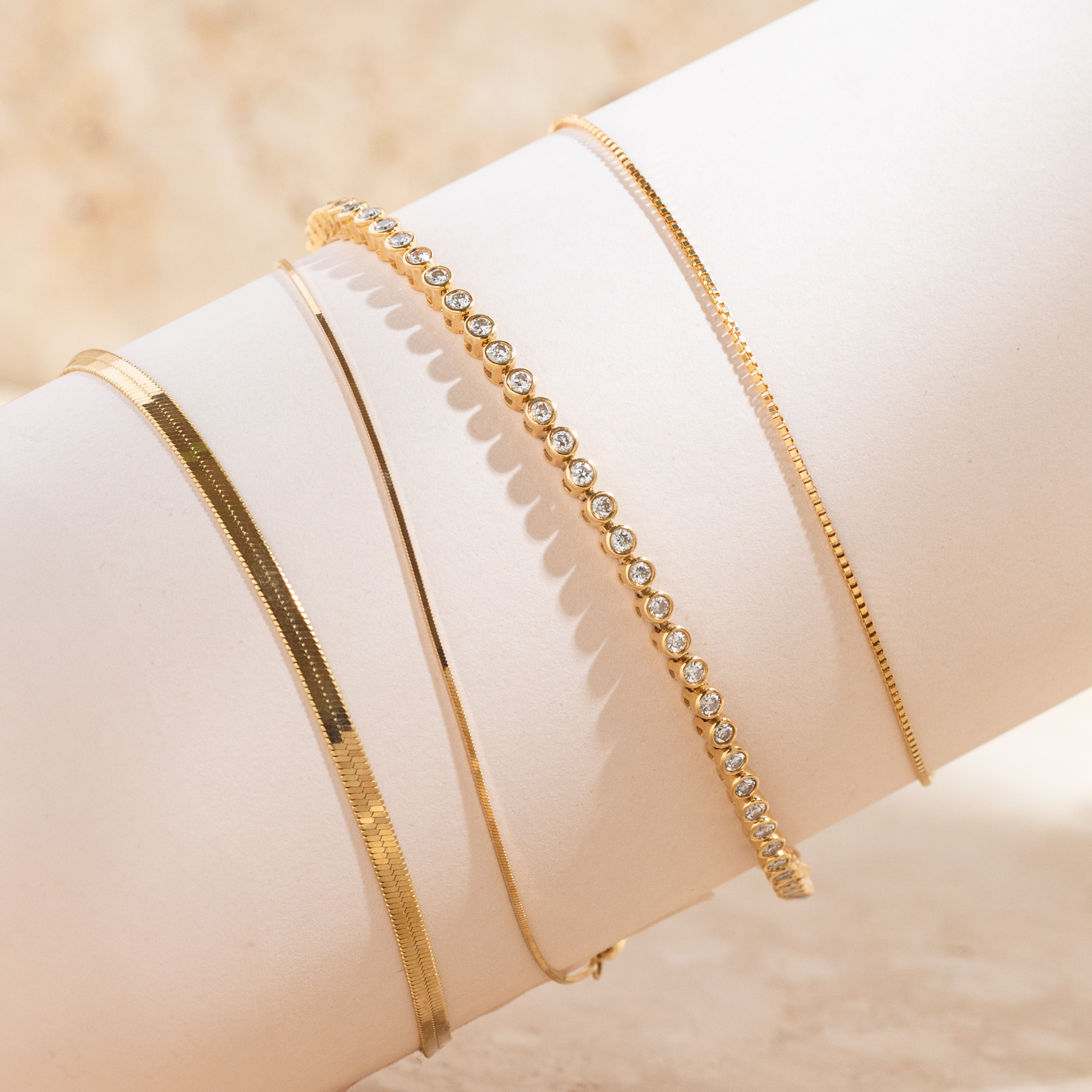 Diamond Bezel Tennis Bracelet