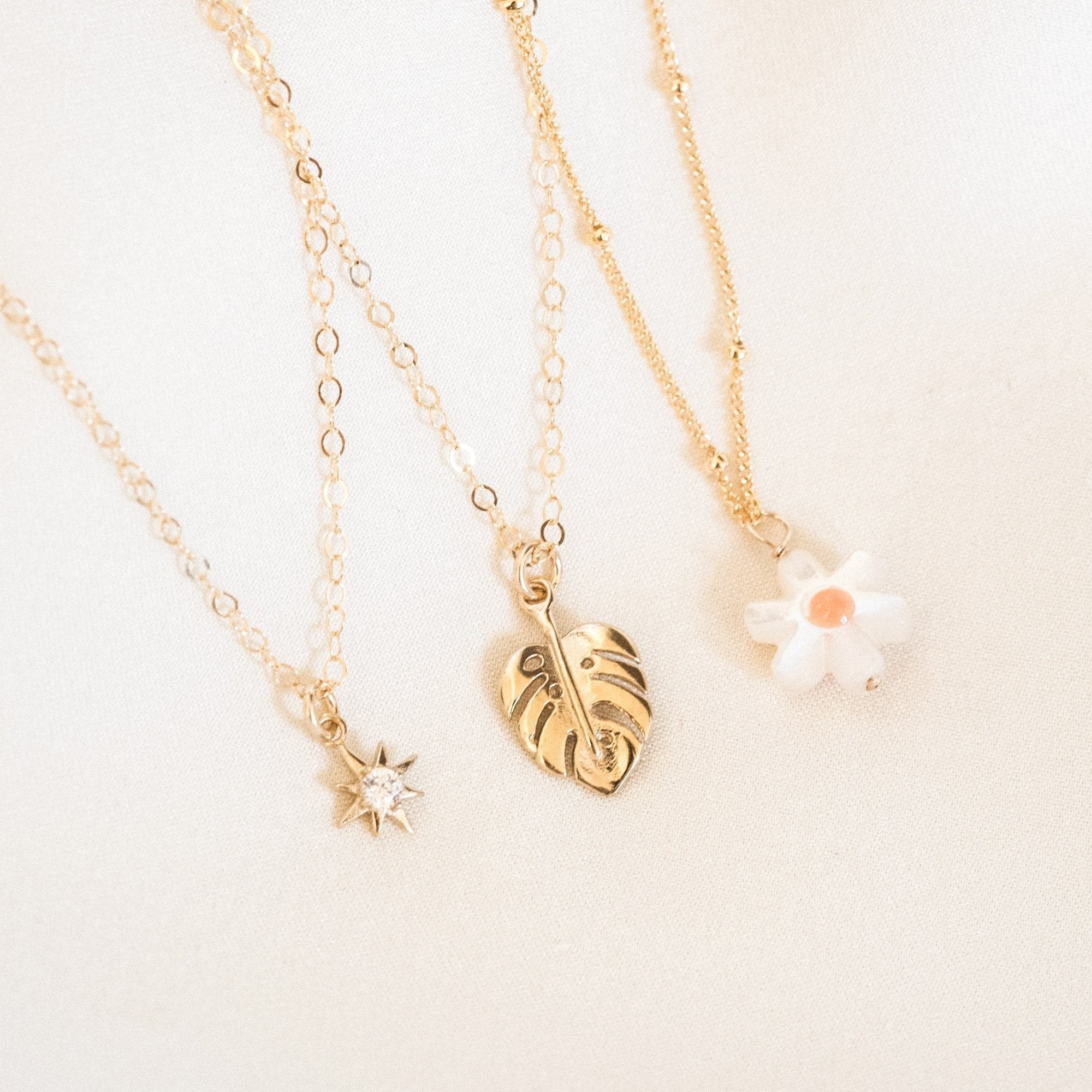 Monstera Leaf Necklace
