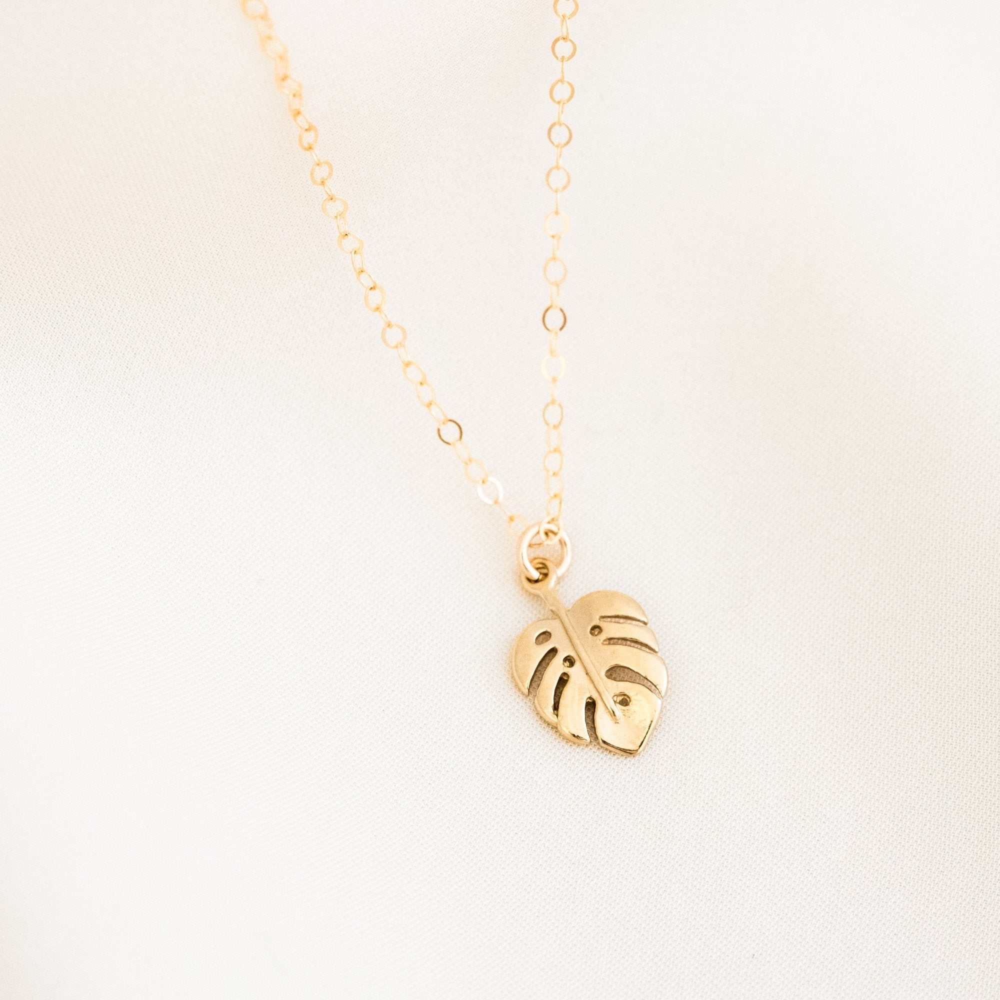 Monstera Leaf Necklace