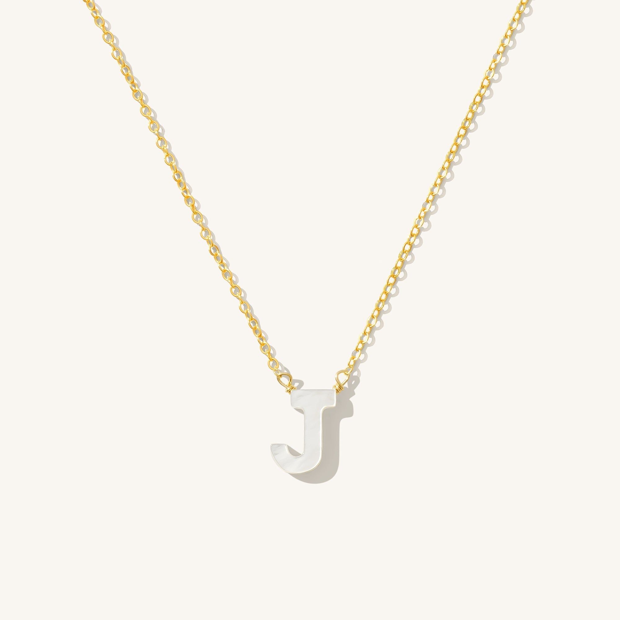 Pearl Initial Necklace