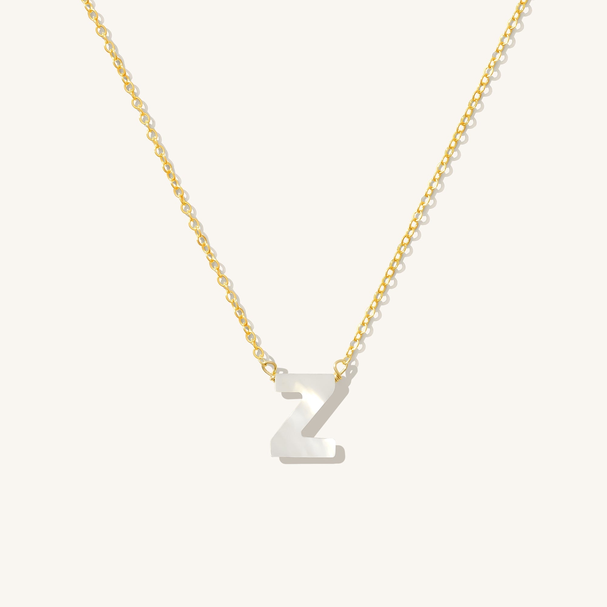 Pearl Initial Necklace