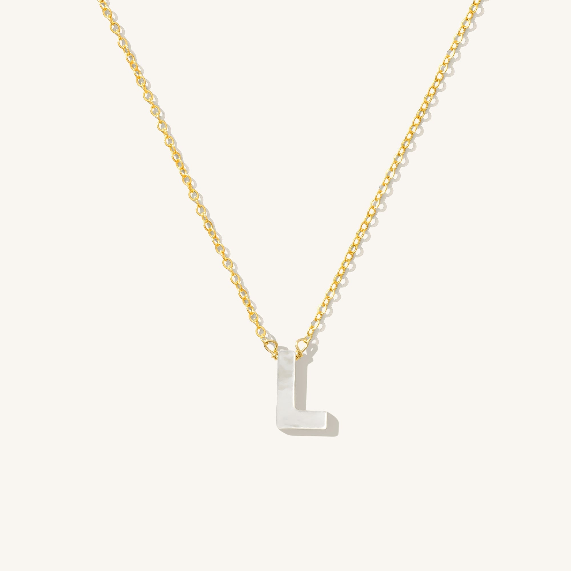 Pearl Initial Necklace