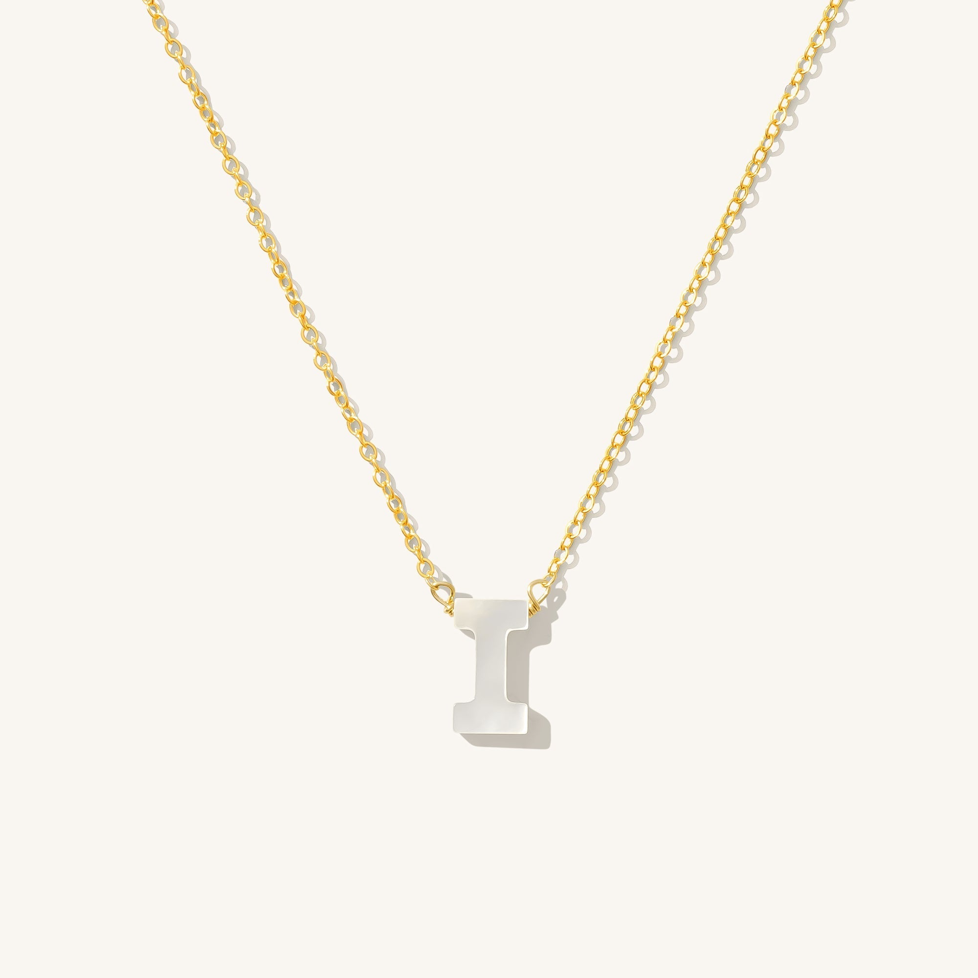 Pearl Initial Necklace