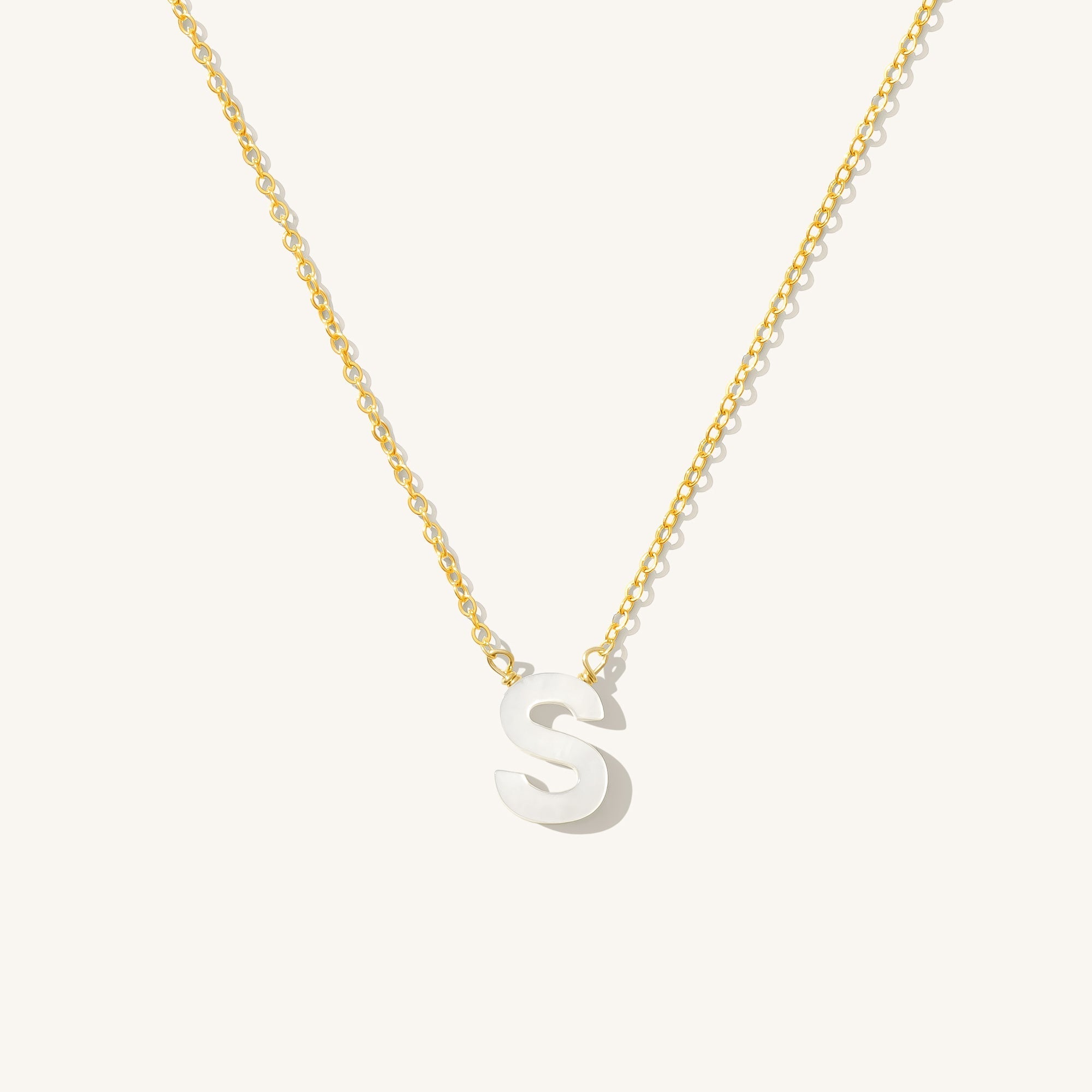 Pearl Initial Necklace
