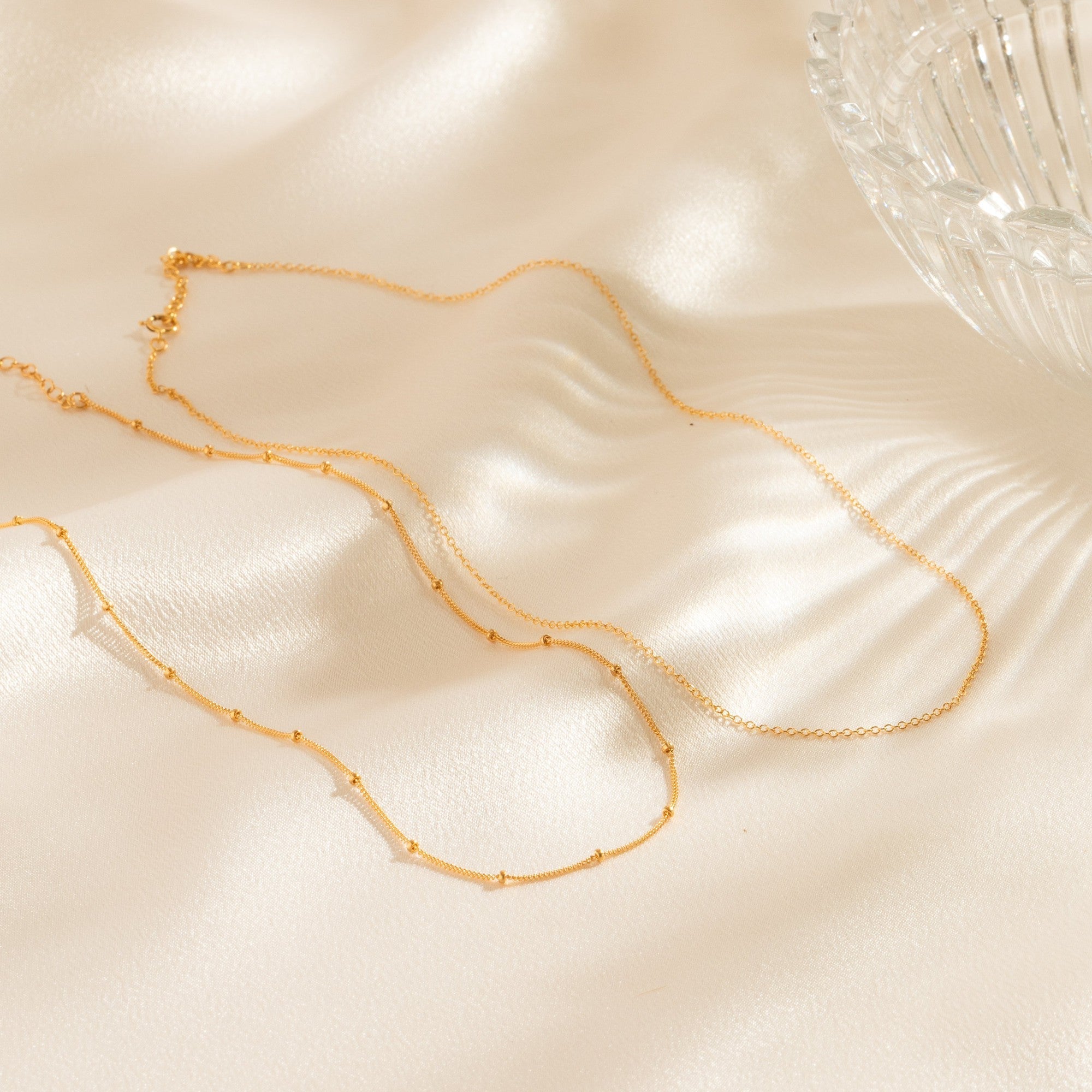 Dainty Chain Necklace Set