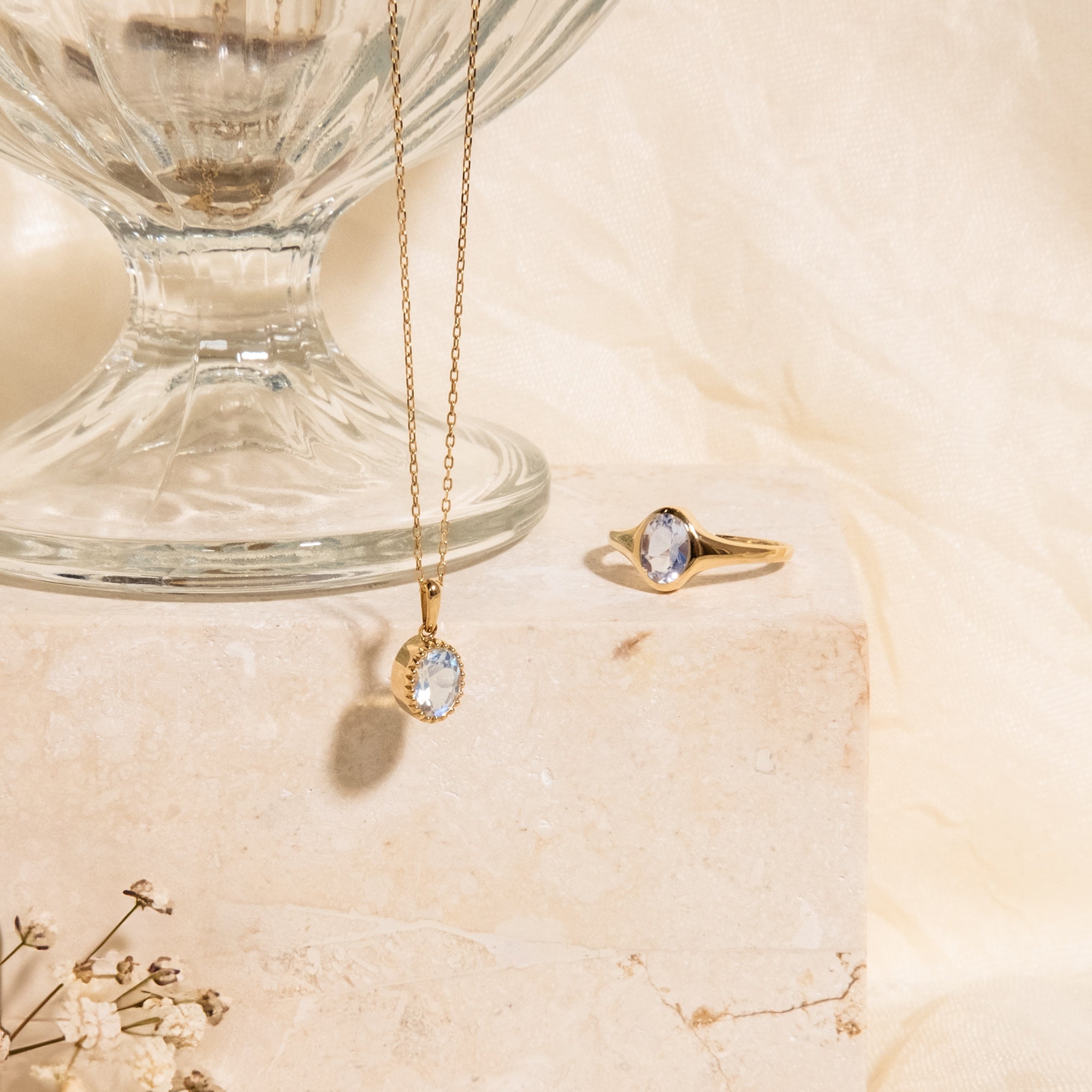 Oval Moonstone Necklace